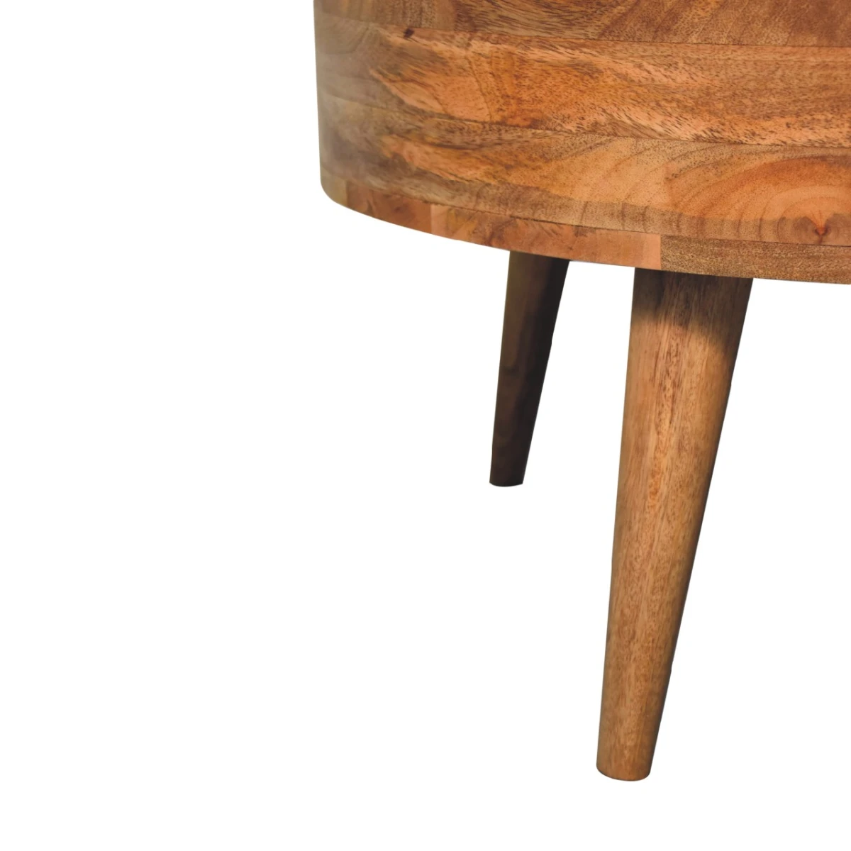 Artisan Furniture Artisan Oakish Mango Wood Coffee Table Brass Knob - Coffee Table