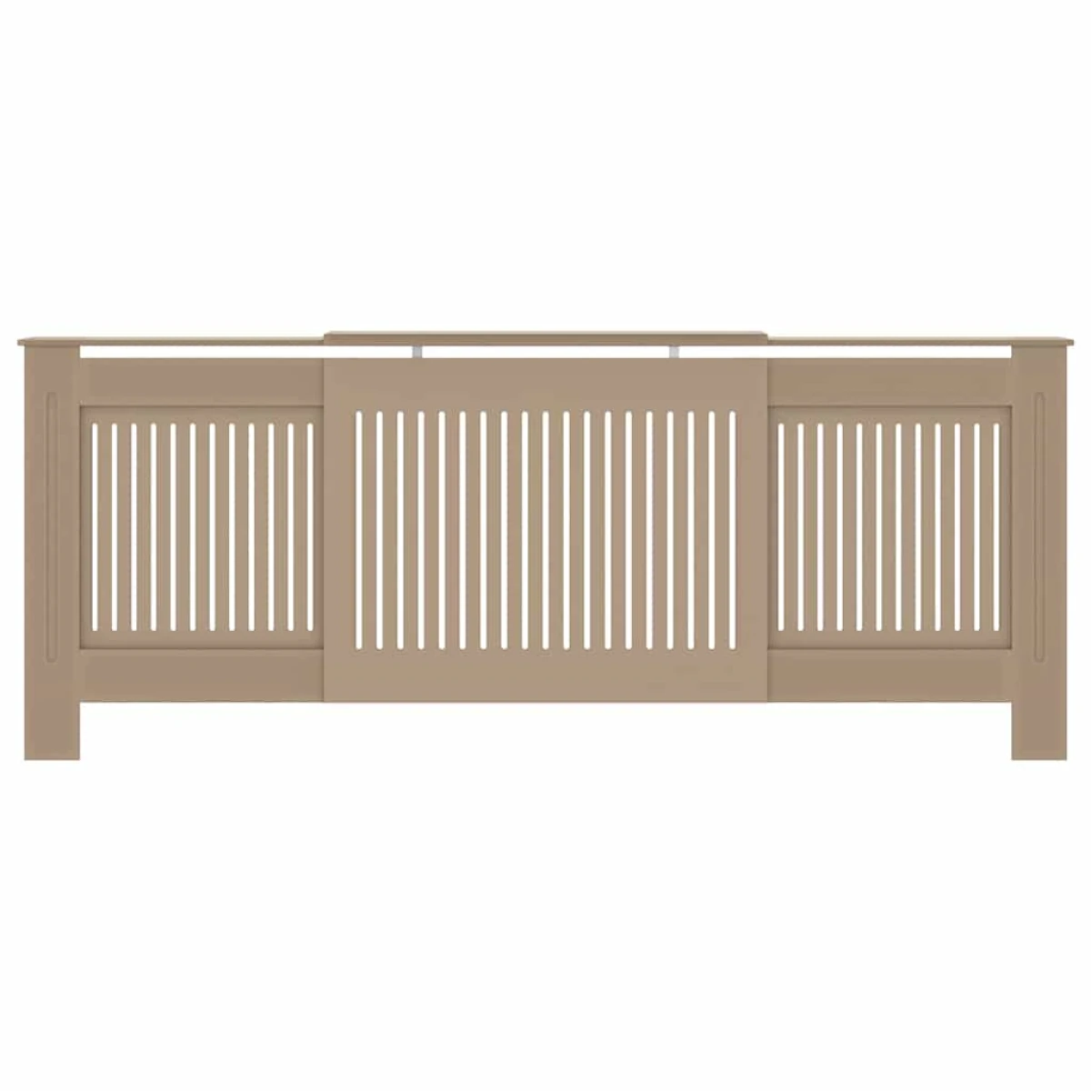 vidaXL VidaXL Radiator Cover 142-205 cm x 20.5 x 81.5 cm Slatted Brown for Living Room Decor - Radiator
