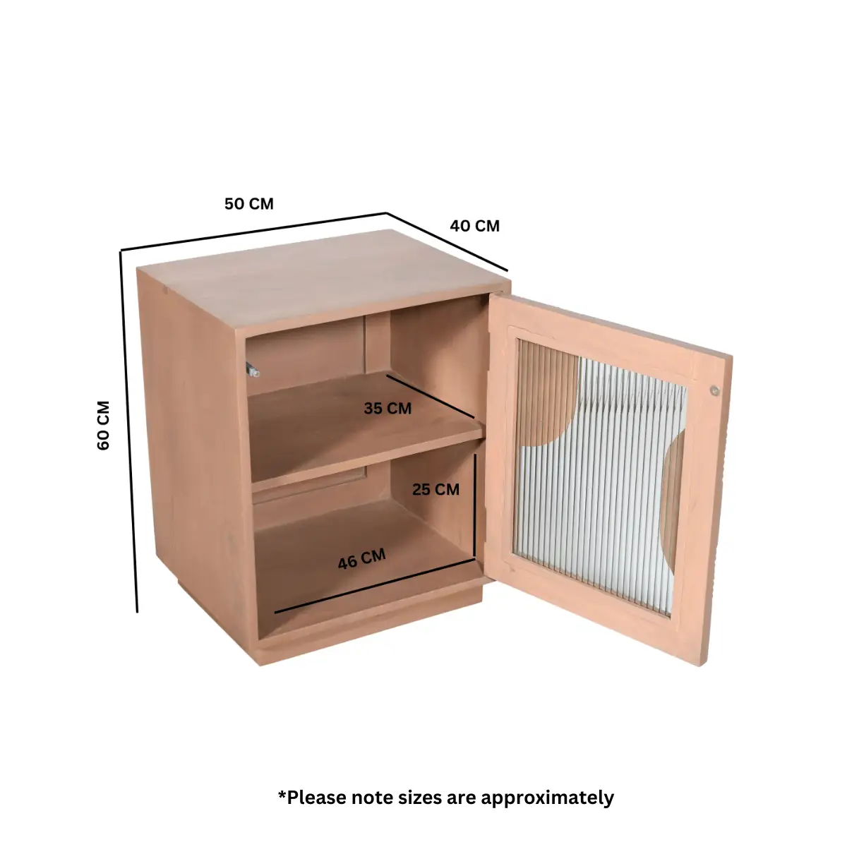 Indian Hub Indus Solid Wood Bedside Table - Bedside Table