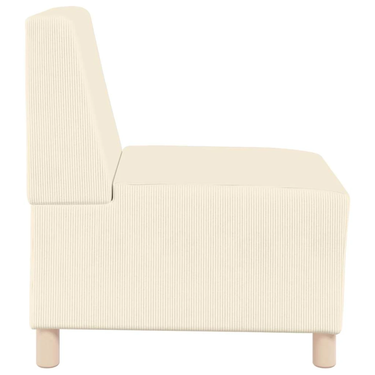 VidaXL Armless Sofa 55 x 74 x 82 cm Corduroy Living Room by vidaXL