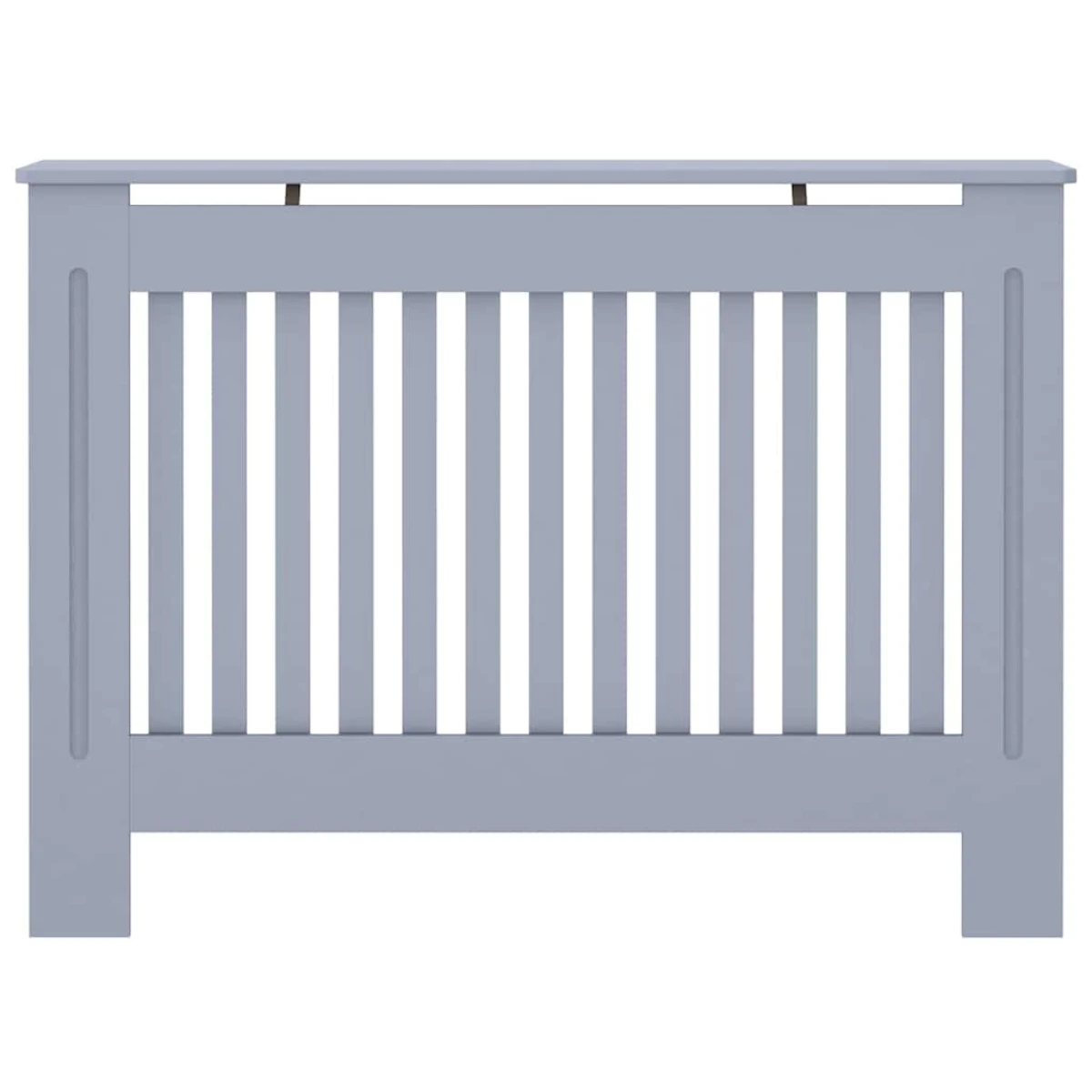 vidaXL vidaXL Radiator Cover Set 112 x 19 x 81.5 cm Grey Engineered Wood Slatted Front for Living Room - Radiator
