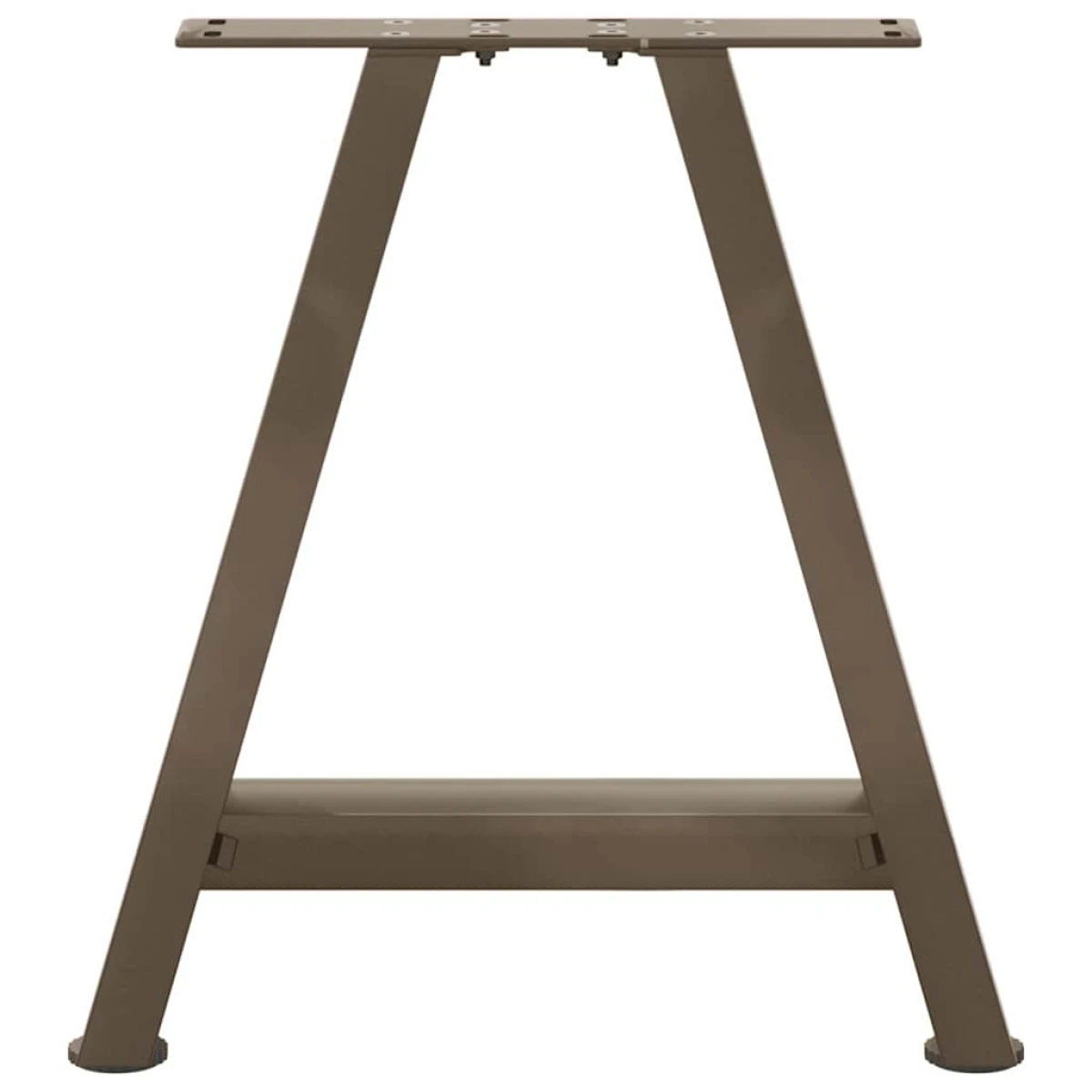 VidaXL Coffee Table Legs 38x(42-43) cm Powder Coated Steel A Shaped For DIY Tables by vidaXL