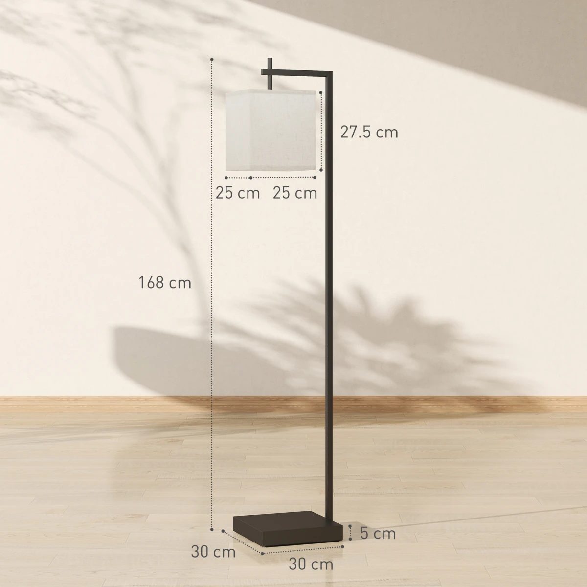 HOMCOM 66 Inch Modern Floor Lamp with 10 Brightness Levels for Living Room by HOMCOM