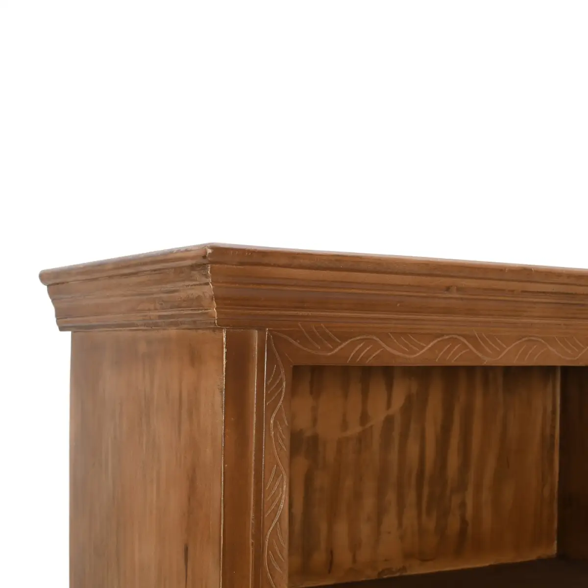 Indian Hub Artwork Mango Wood Large Bookcase - Bookcase