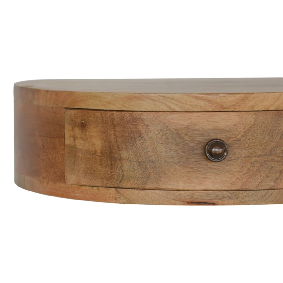 Artisan Furniture Artisan Bedside Drawer Wall Mount Round MangoWood - Bedside Table