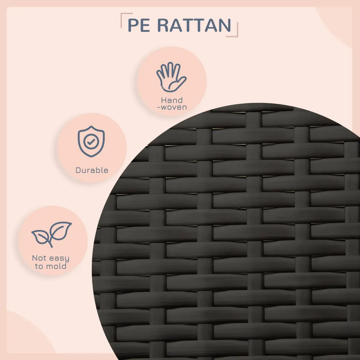 PawHut PawHut Wicker Dog House, Rattan Pet Bed with Soft Cushion, Cat Basket - Cream - Dog Beds