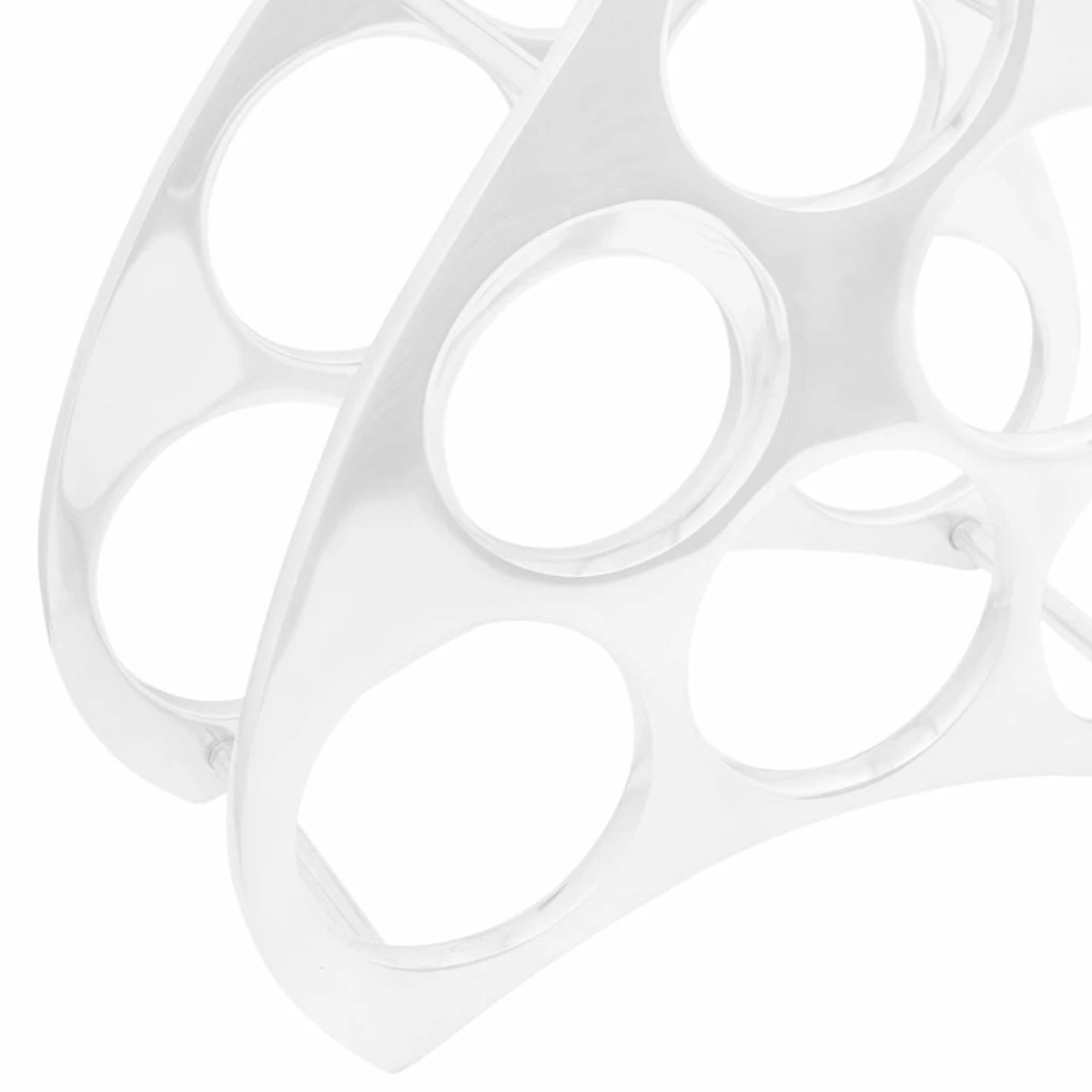 vidaXL vidaXL Wine Rack Silver 32 x 14 x 37.5 cm Aluminium - Wine Rack