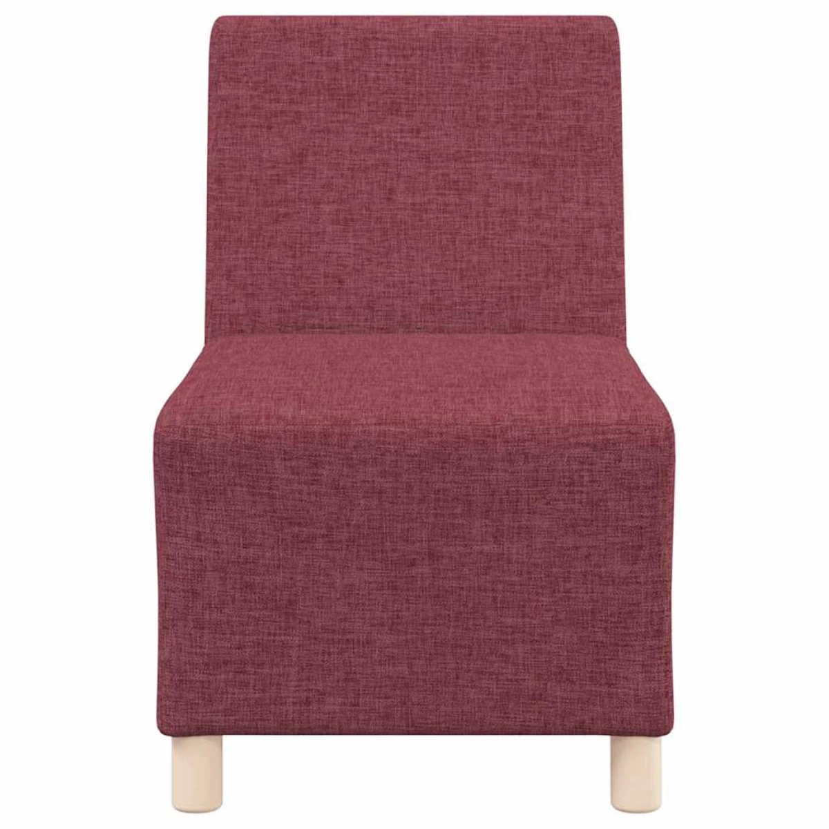 vidaXL VidaXL Armless Sofa 55x74x82 Fabric Red Living Room - Sofa
