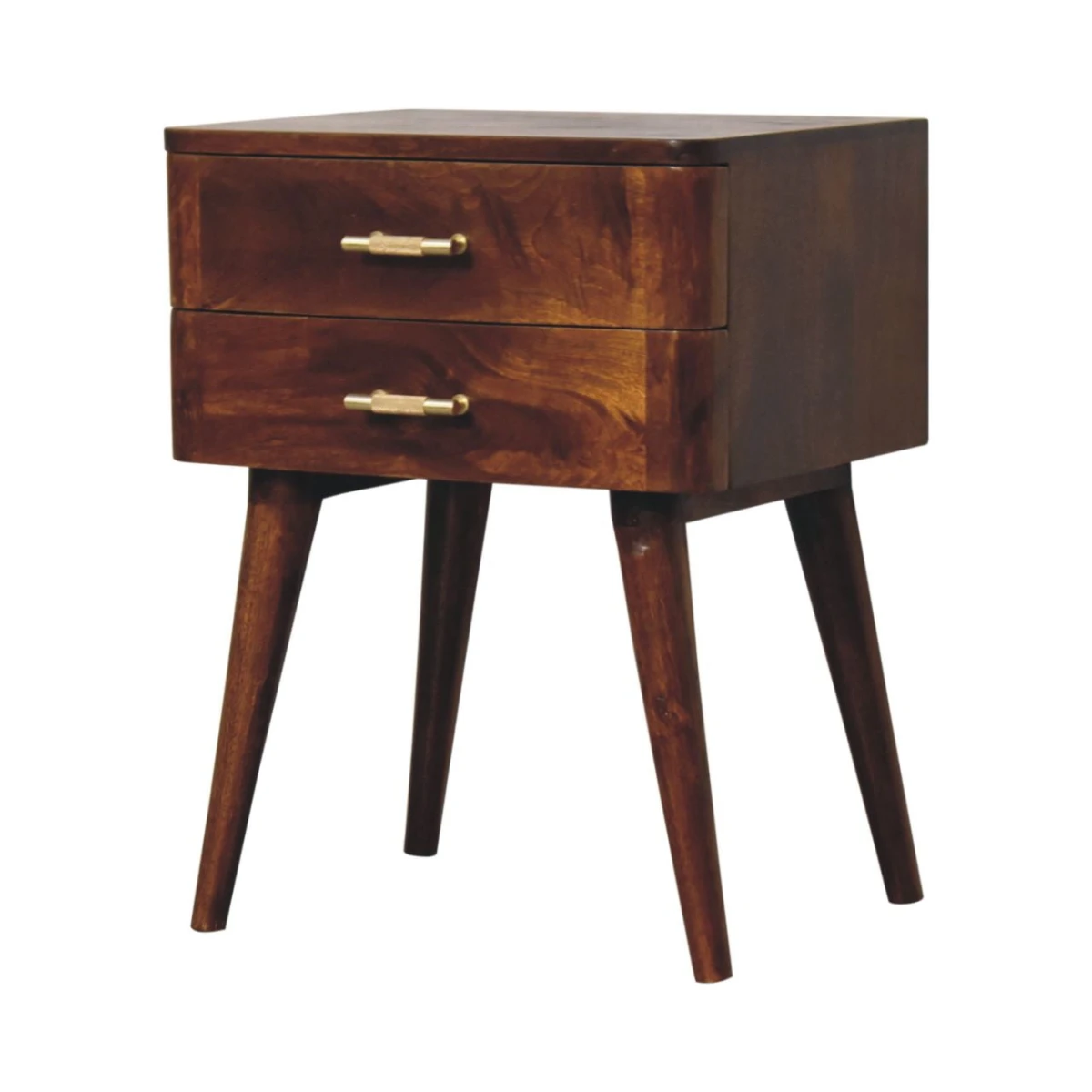 Artisan Bedside 2 Drawer Nordic Chestnut by Artisan Furniture