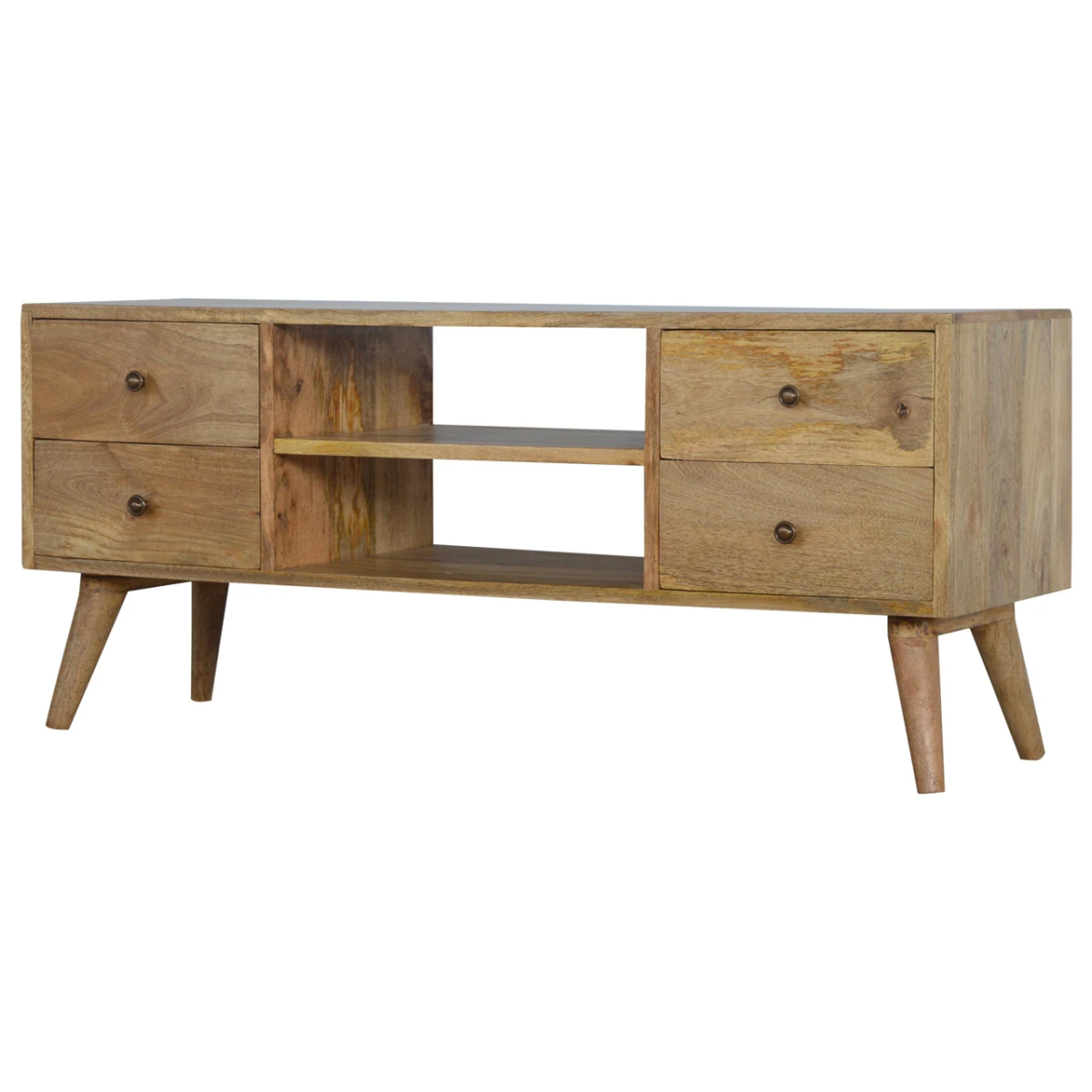Artisan Solid Wood Nordic TV Console With 4 Drawers Home by Artisan Furniture