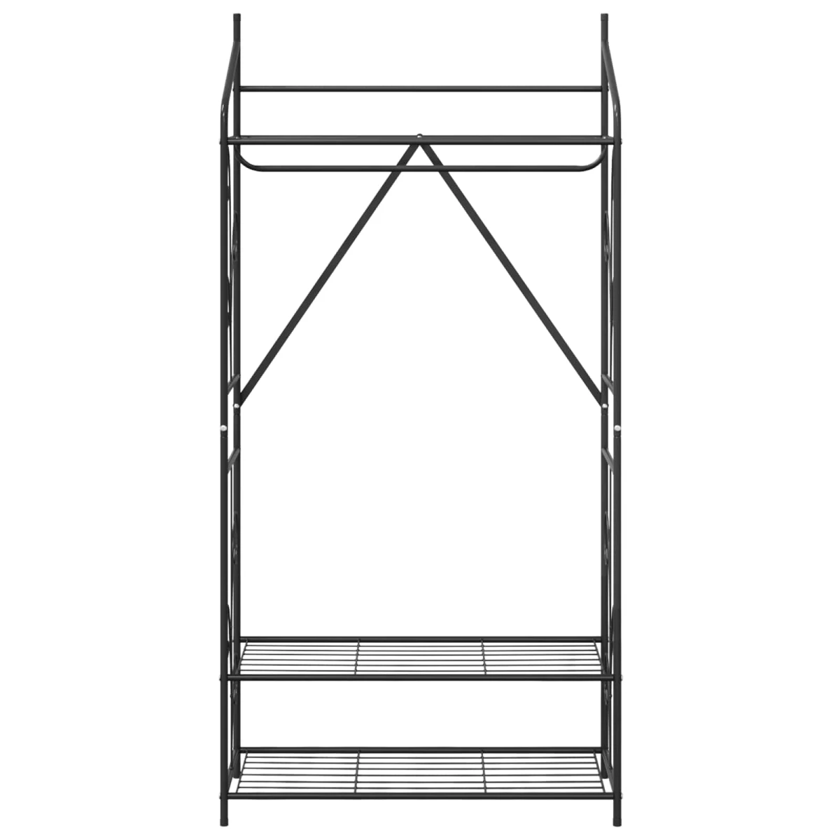 vidaXL Open Wardrobe Minimalist Metal Frame by vidaXL