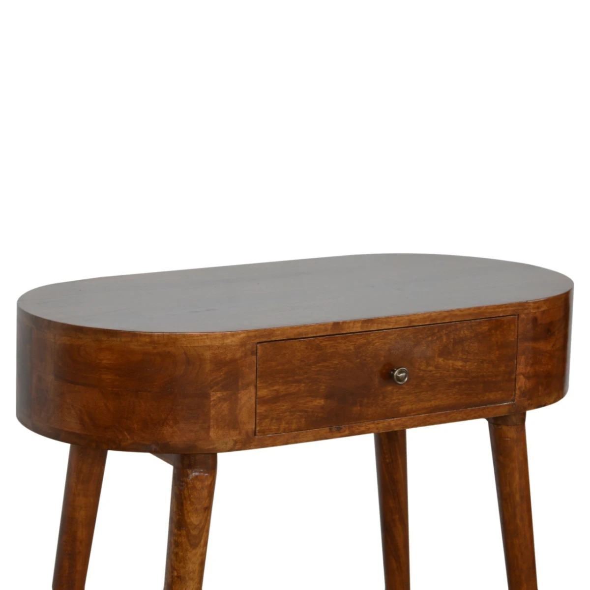 Artisan Furniture Artisan Furniture Console Table Compact Solid Mango Chestnut Finish With Drawer For Living Room - Console Table