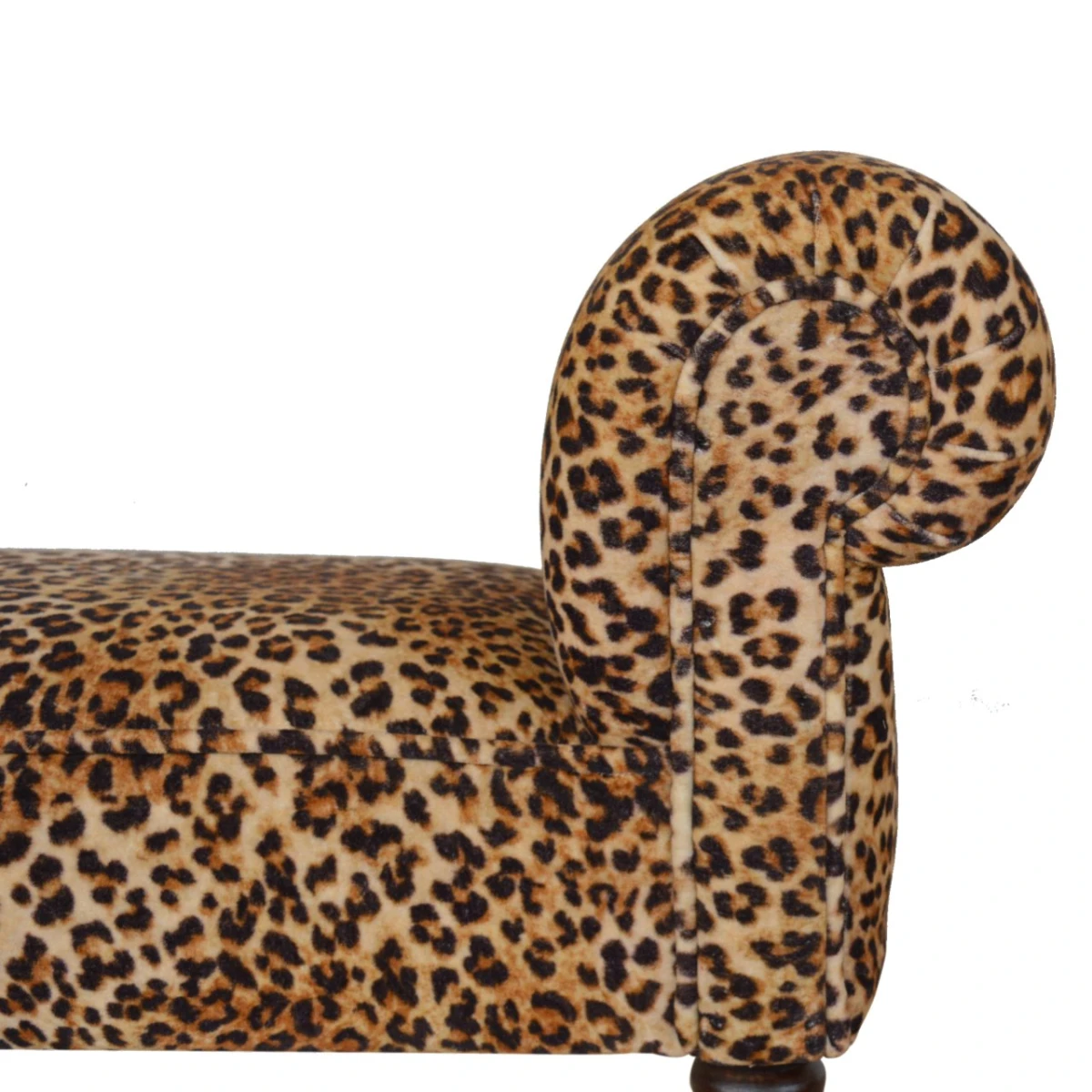 Artisan Furniture Artisan Bench Compact Leopard Velvet Hallway - Bench