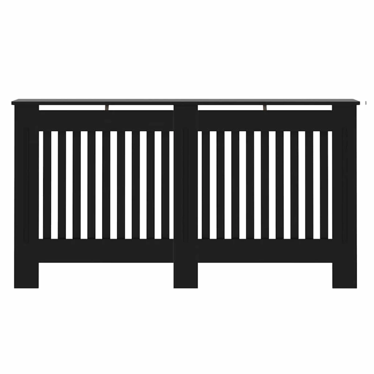 vidaXL VidaXL Radiator Cover 152x19x81.5cm Black Living - Radiator