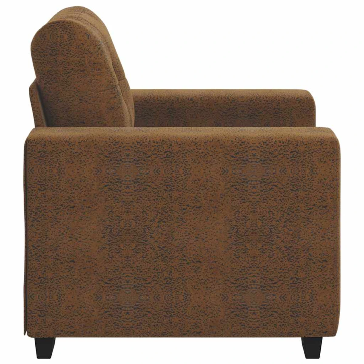 vidaXL VidaXL Sofa Chair Compact Cushion Brown Faux Leather Home - Sofa
