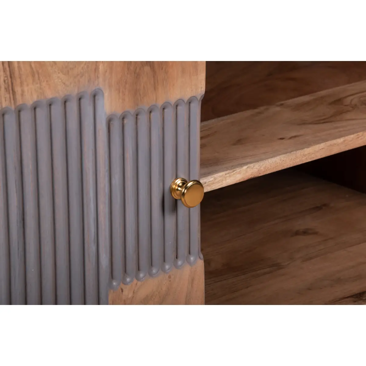 Indian Hub Wilton Acacia Wood Tv Unit - TV Unit