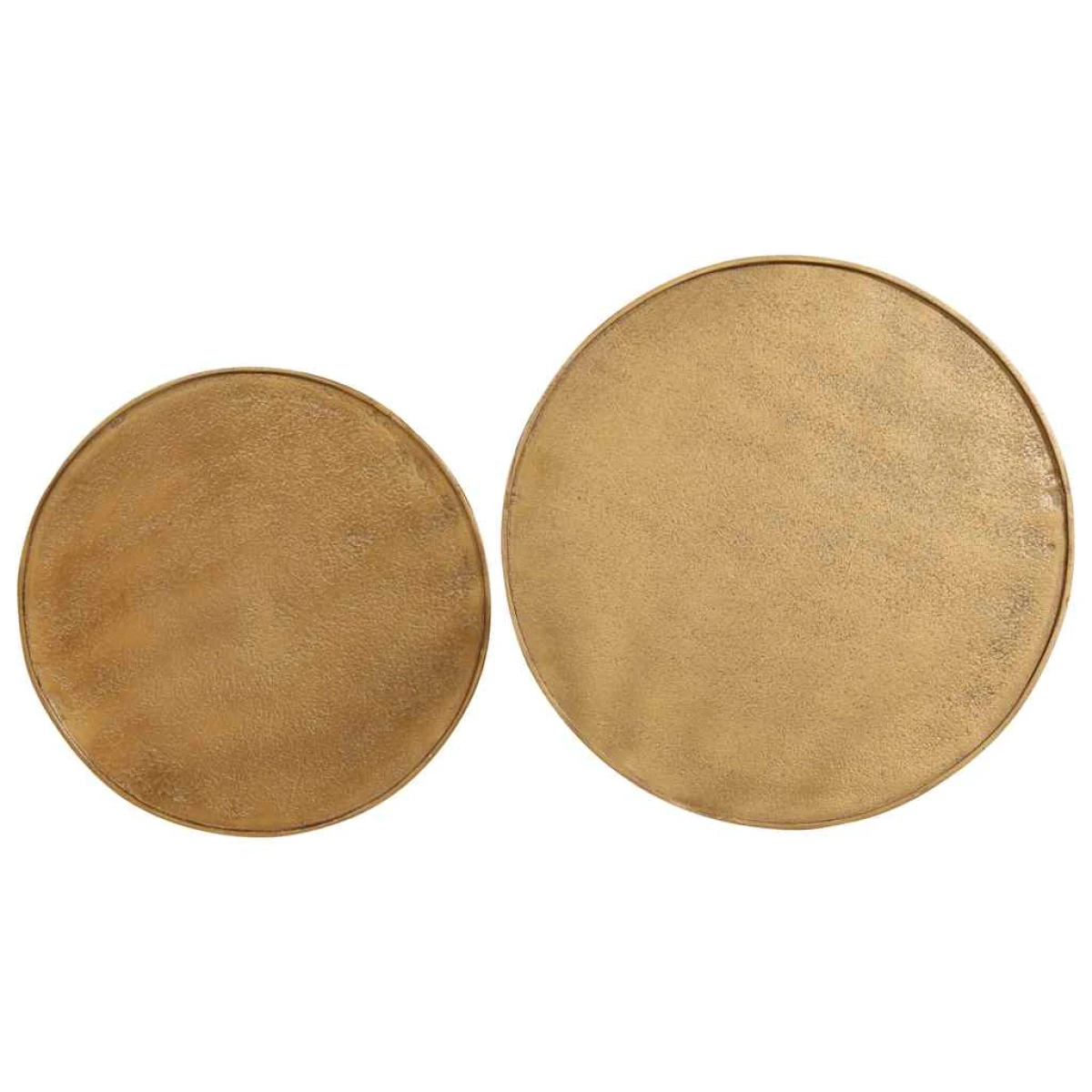 vidaXL VidaXL Coffee Tables Two Piece Gold Home - Coffee Table