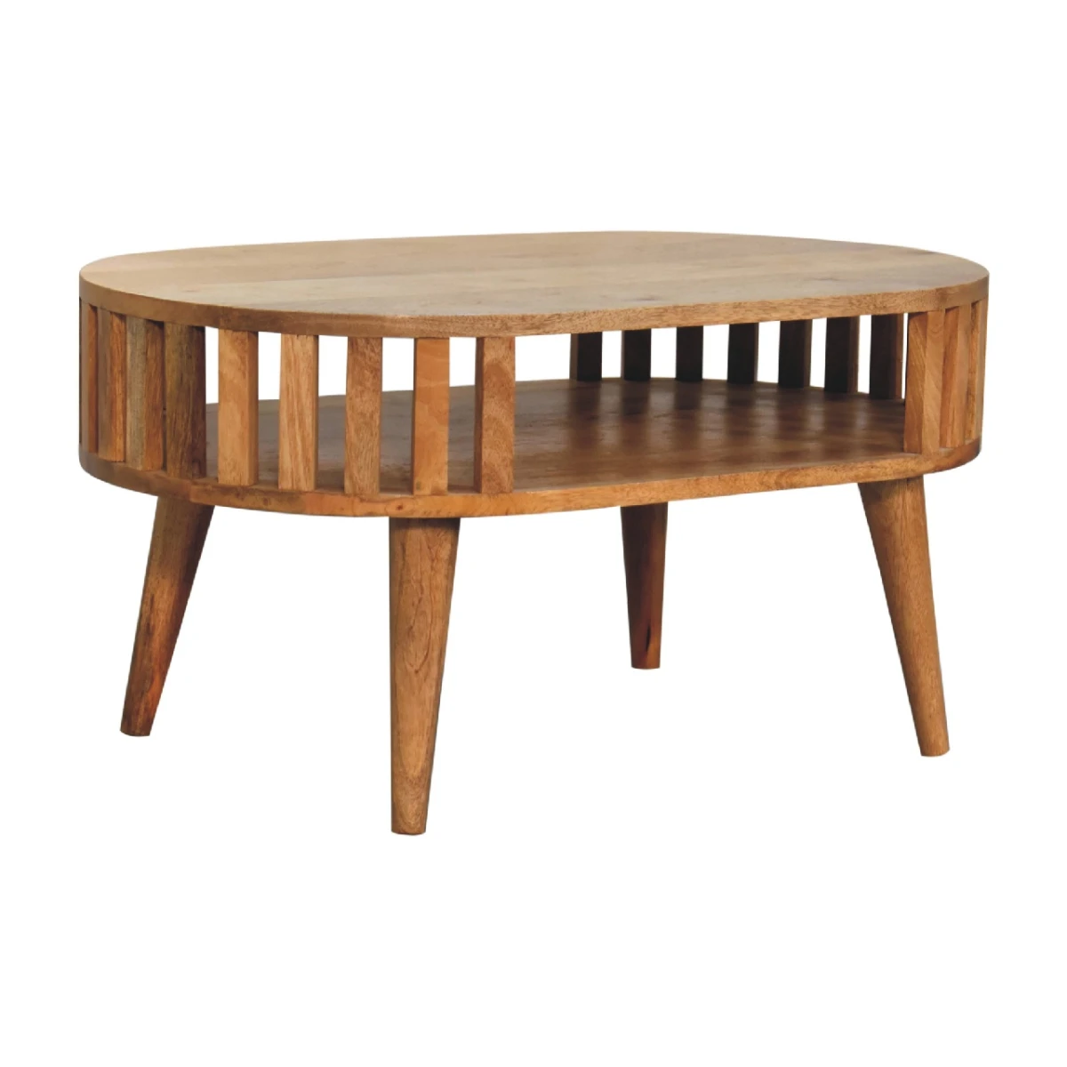 Artisan Furniture Ariella Coffee Table Oval Solid Mango Living Room - Coffee Table