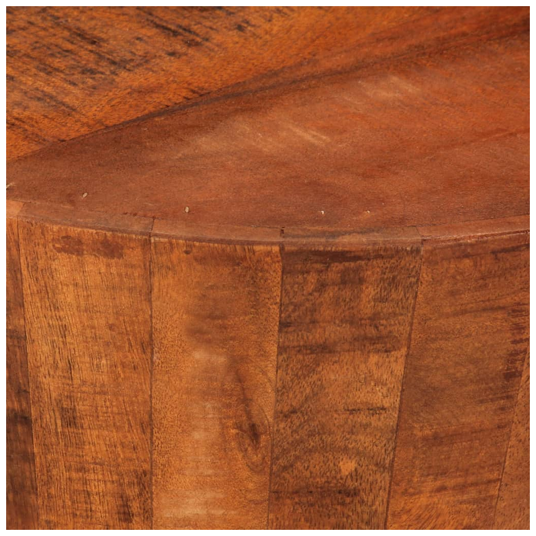 vidaXL Coffee Table Diameter 52 cm Height 30 cm Solid Mango Wood Rustic Centerpiece For Living Room by vidaXL