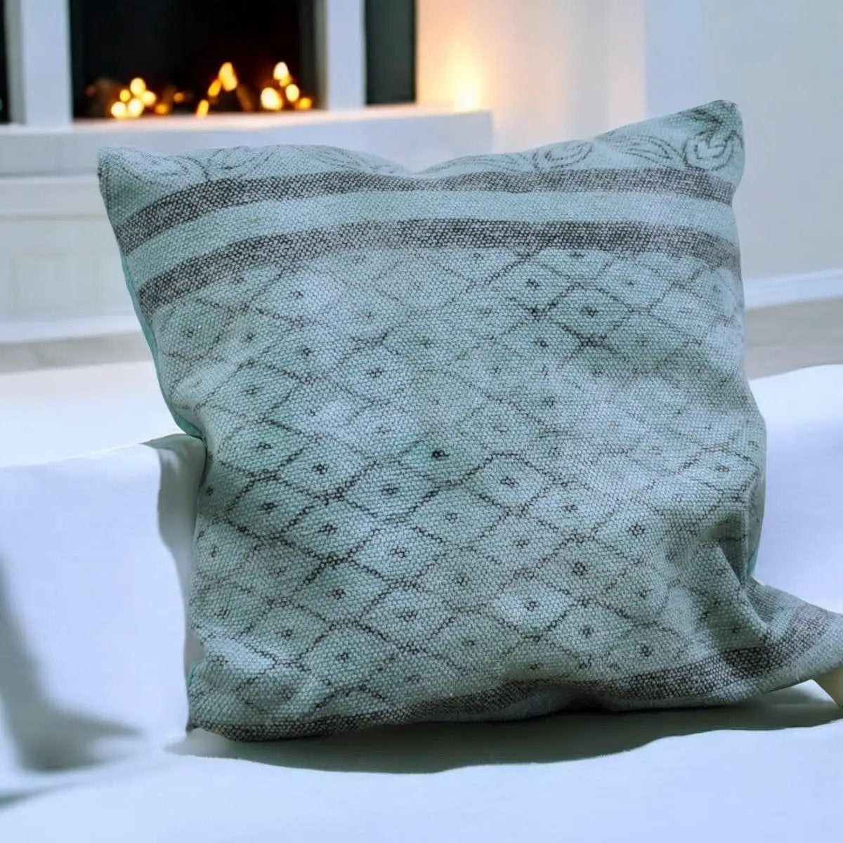 Luxury Stone Washed Green Cushion Cover, 50 x 50 cm – Elegant Home Décor Cushion - from MSL