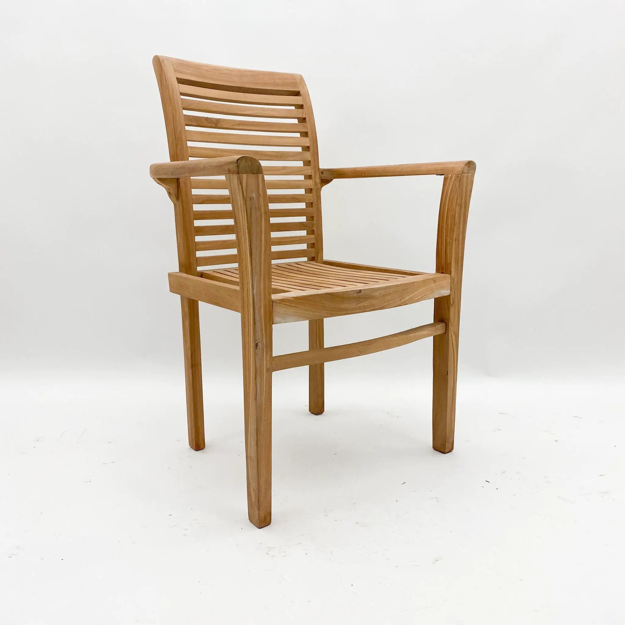 MSL 96CM STACKING SCROLL BACK CHAIR - Wooden Chairs