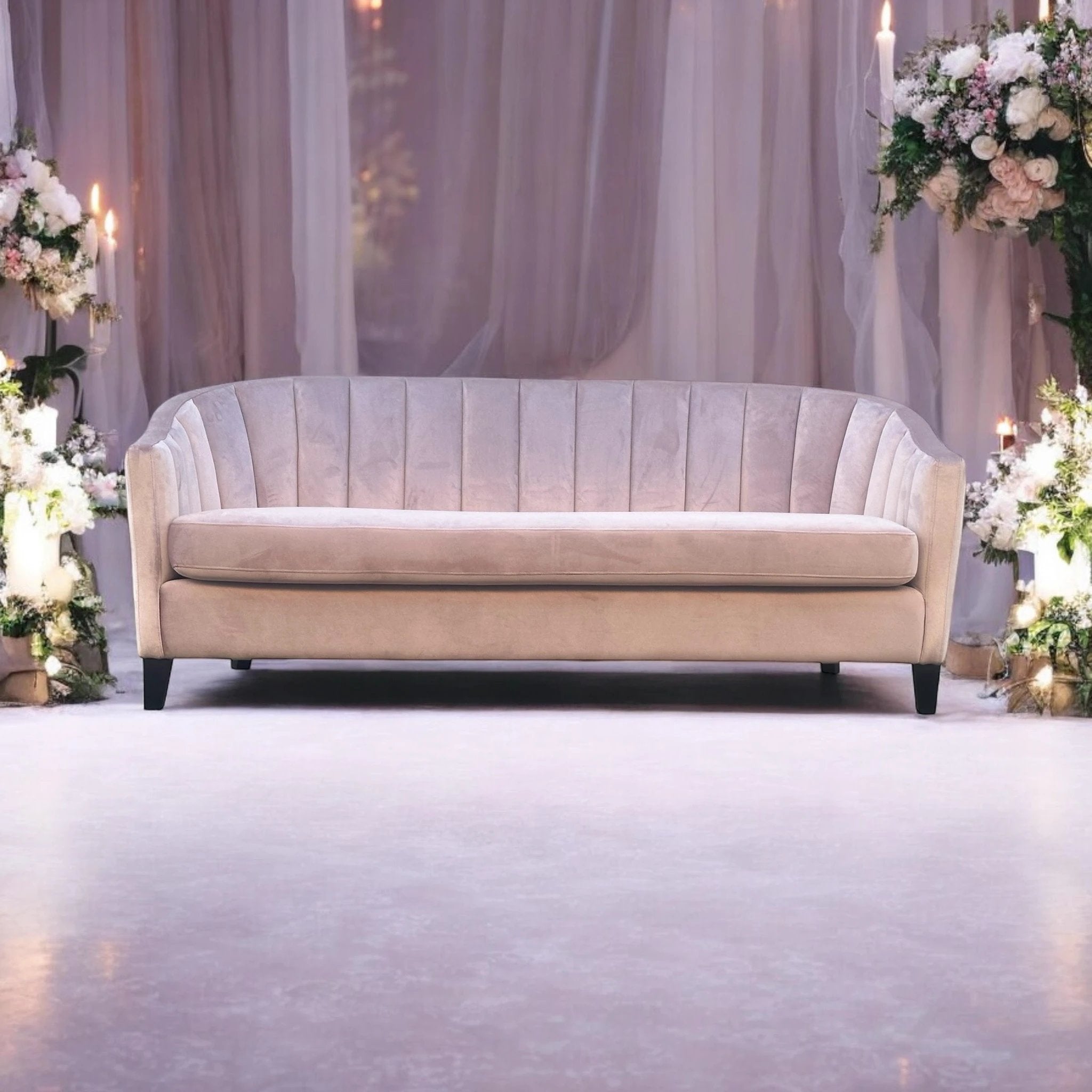 Lux Sofa 189cm Velvet Upholstery Living Room Decor by MSL