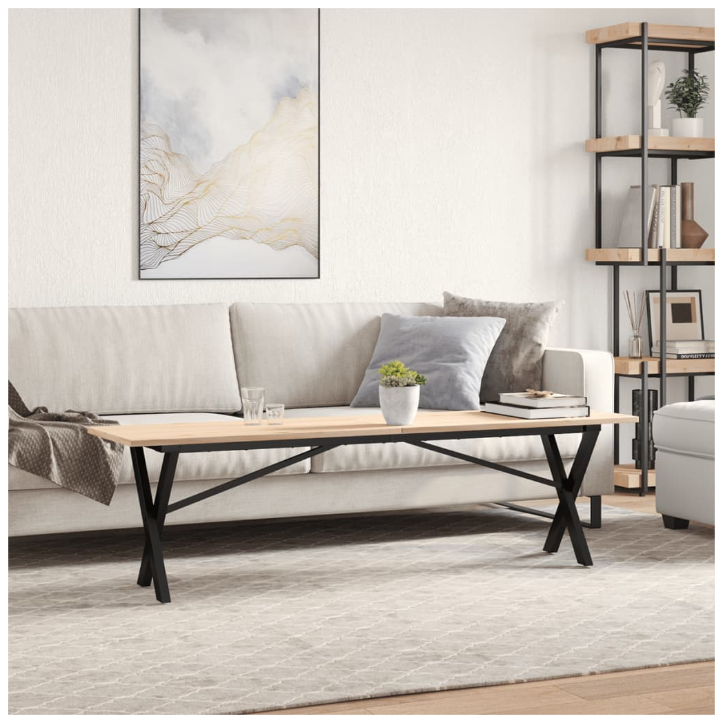 vidaXL VidaXL Coffee Table 160x40x45 X-Frame Pine - Coffee Table