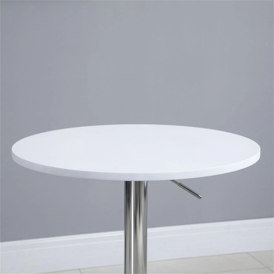 N/A Premium Bar Table 60cm Diameter Swivel Round Top Chrome Pedestal Base For High Bar Stools Kitchen Home Bar - Coffee Table
