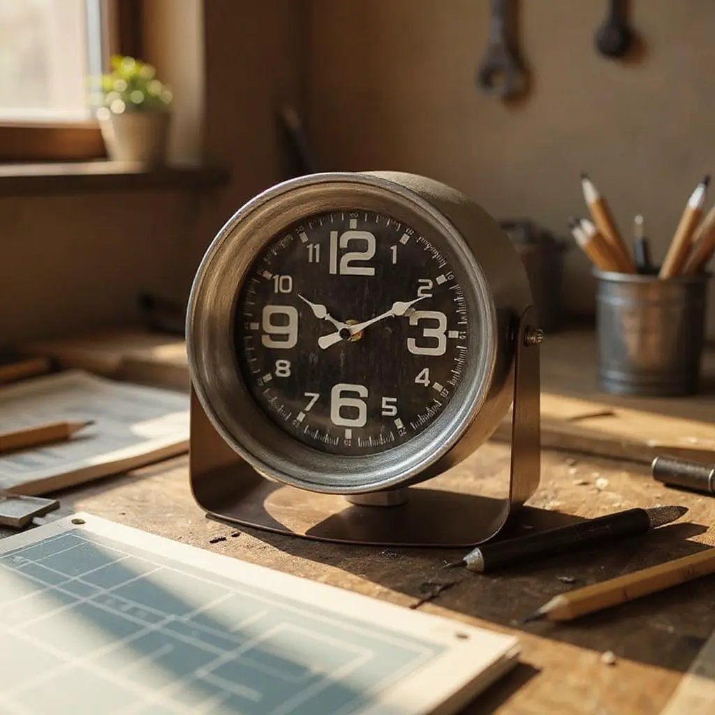 MSL 20CM TABLE CLOCK - Travel Clock - Clock