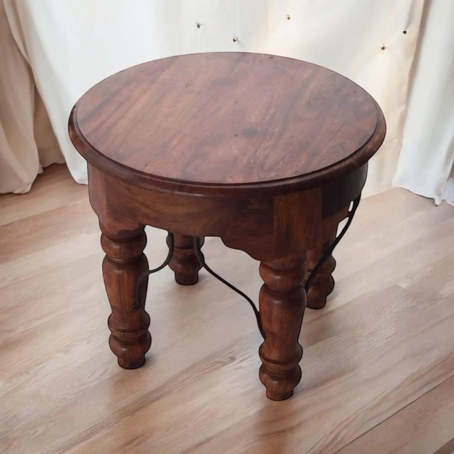 MSL 60CM WOODEN ROUND TABLE - Console Table