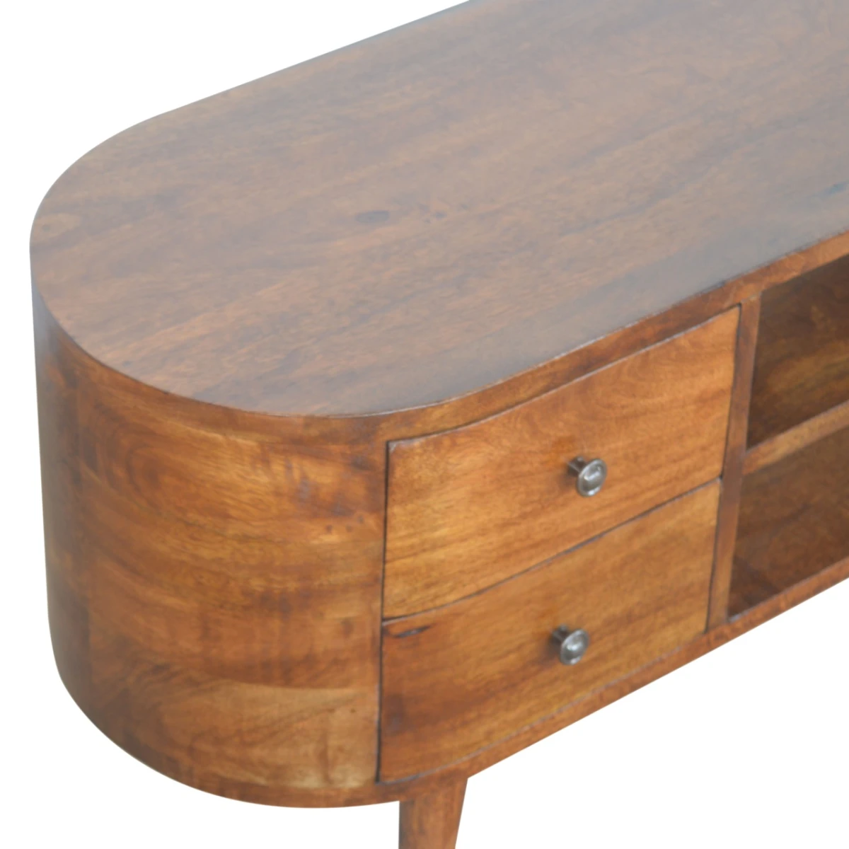 Artisan Furniture Artisan Entertainment Unit Solid Mango Wood Rounded Edges - TV Unit