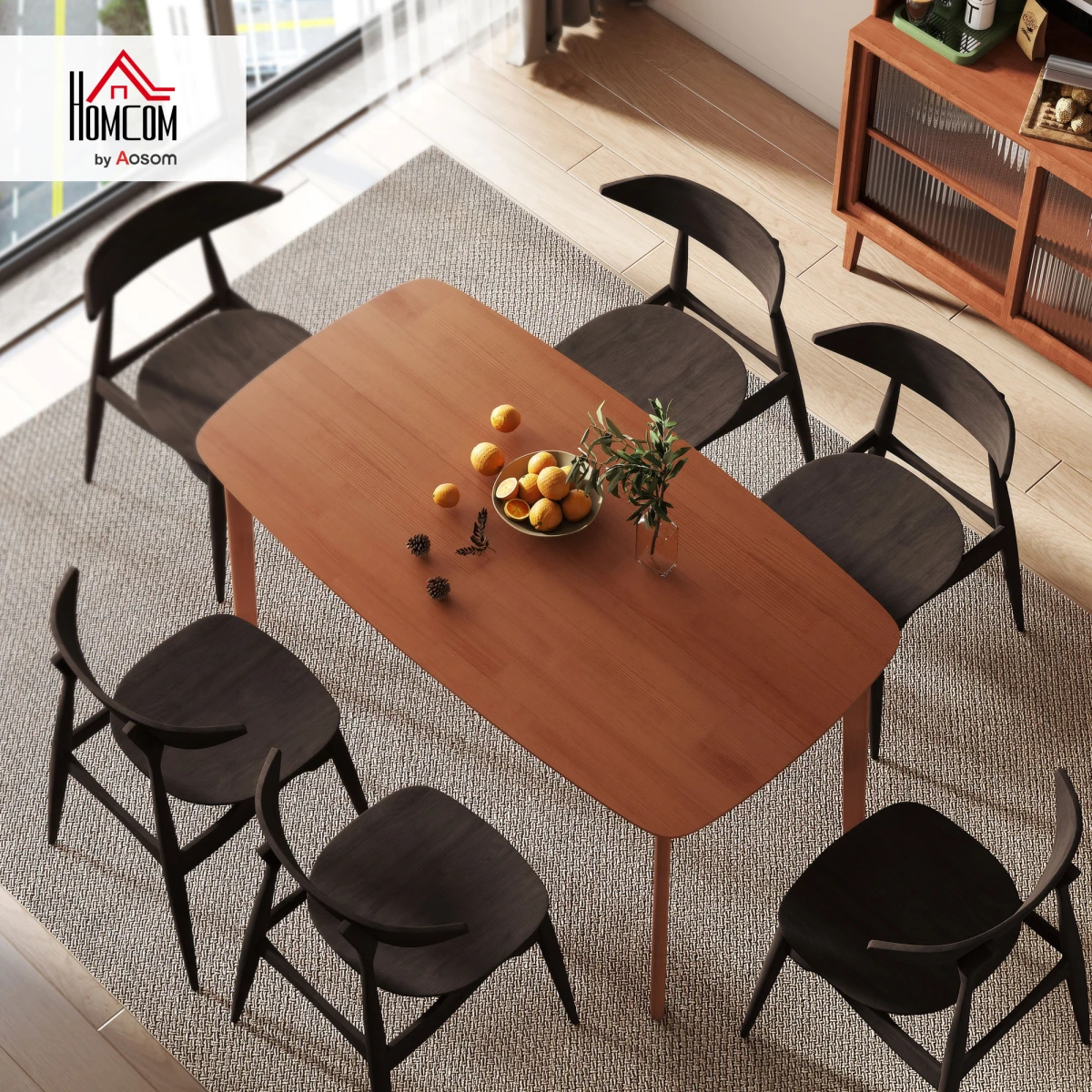 N/A Solid Wood Dining Table 150x80 Non-Slip Home - Dining Table