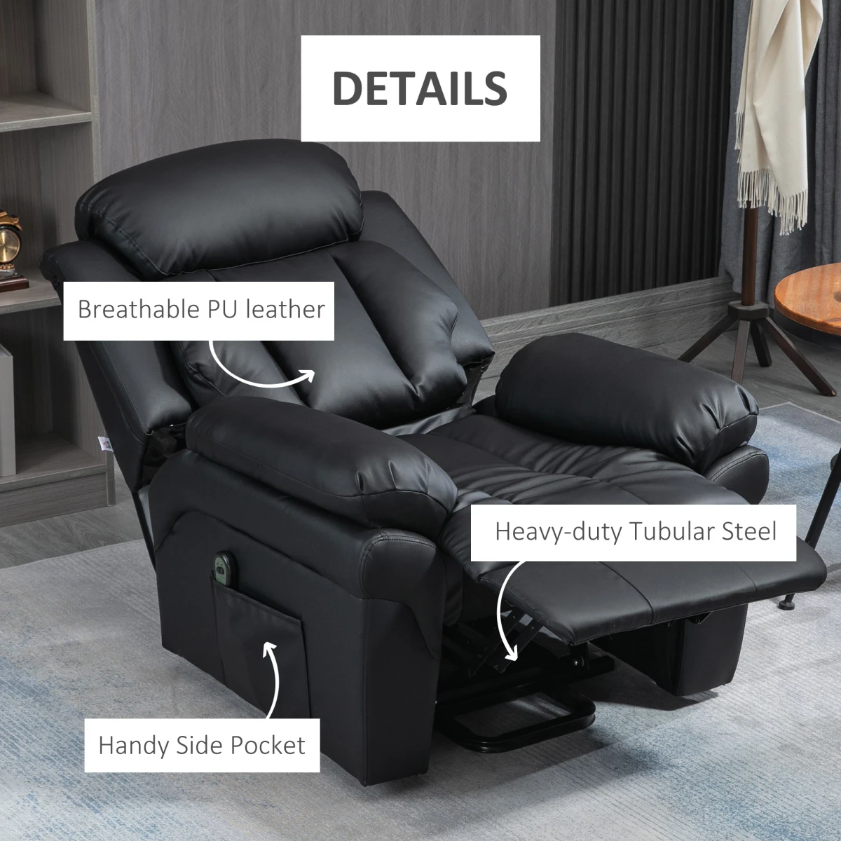 HOMCOM HOMCOM Electric Recliner Compact Power Lift For Seniors - Recliner