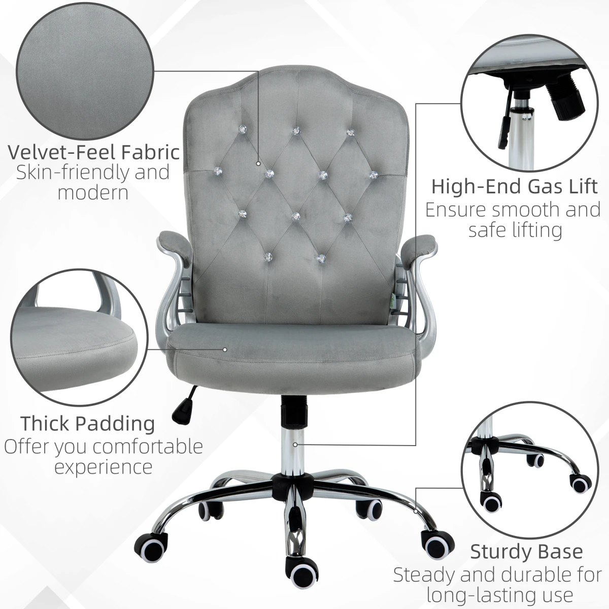 N/A Premium Massage Office Chair Adjustable Six Point Massage Eight Modes Heating For Home Office - Office Chair