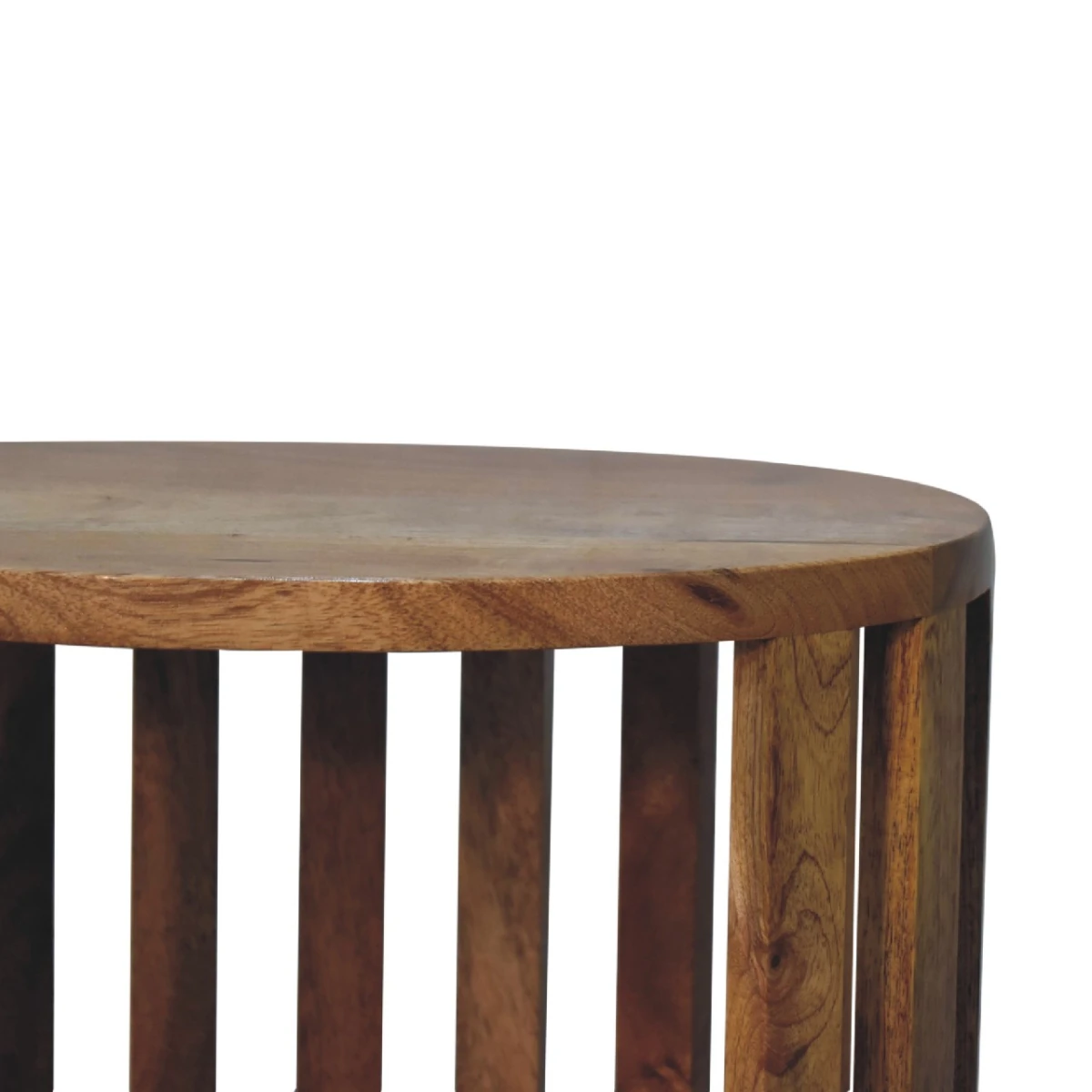 Artisan Bedside Table Solid Mango Wood Compact Single Shelf With Open Top For Modern Japanese Bedroom by Artisan Furniture