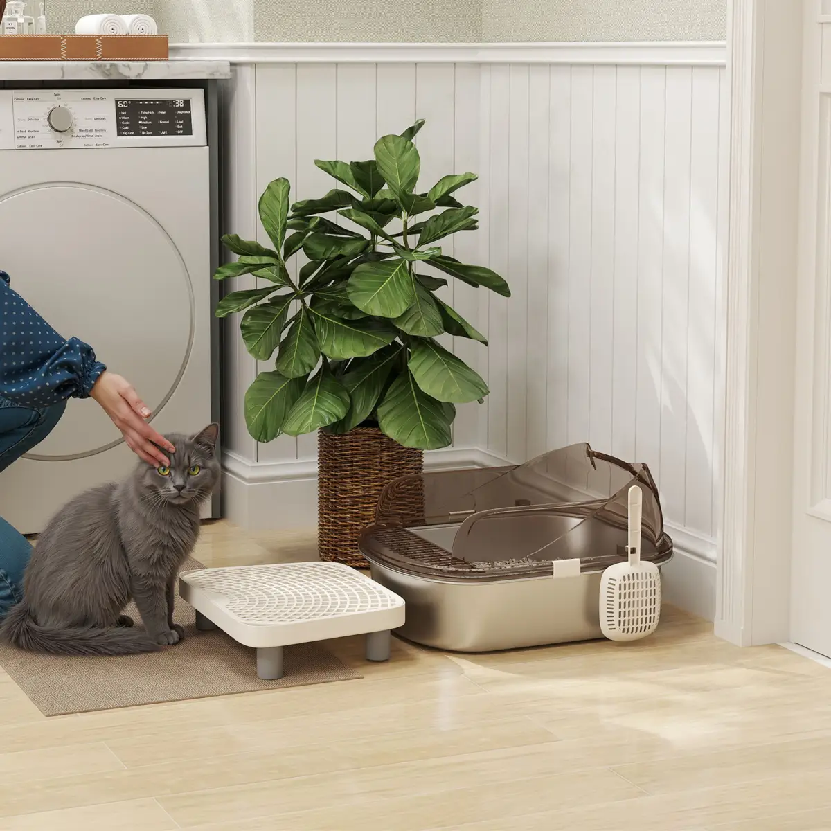 N/A Cat Litter Box - Cat Litter