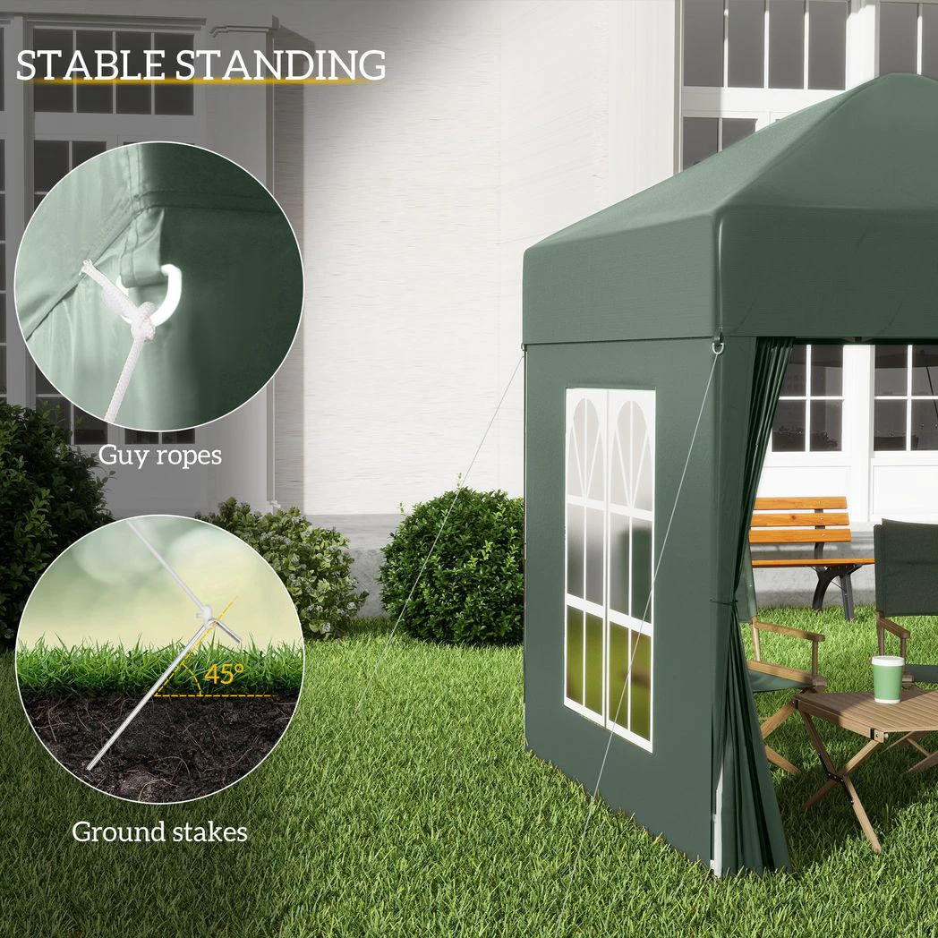 2x2m Garden Pop Up Gazebo Marquee Party Tent Wedding Awning Canopy by Outsunny