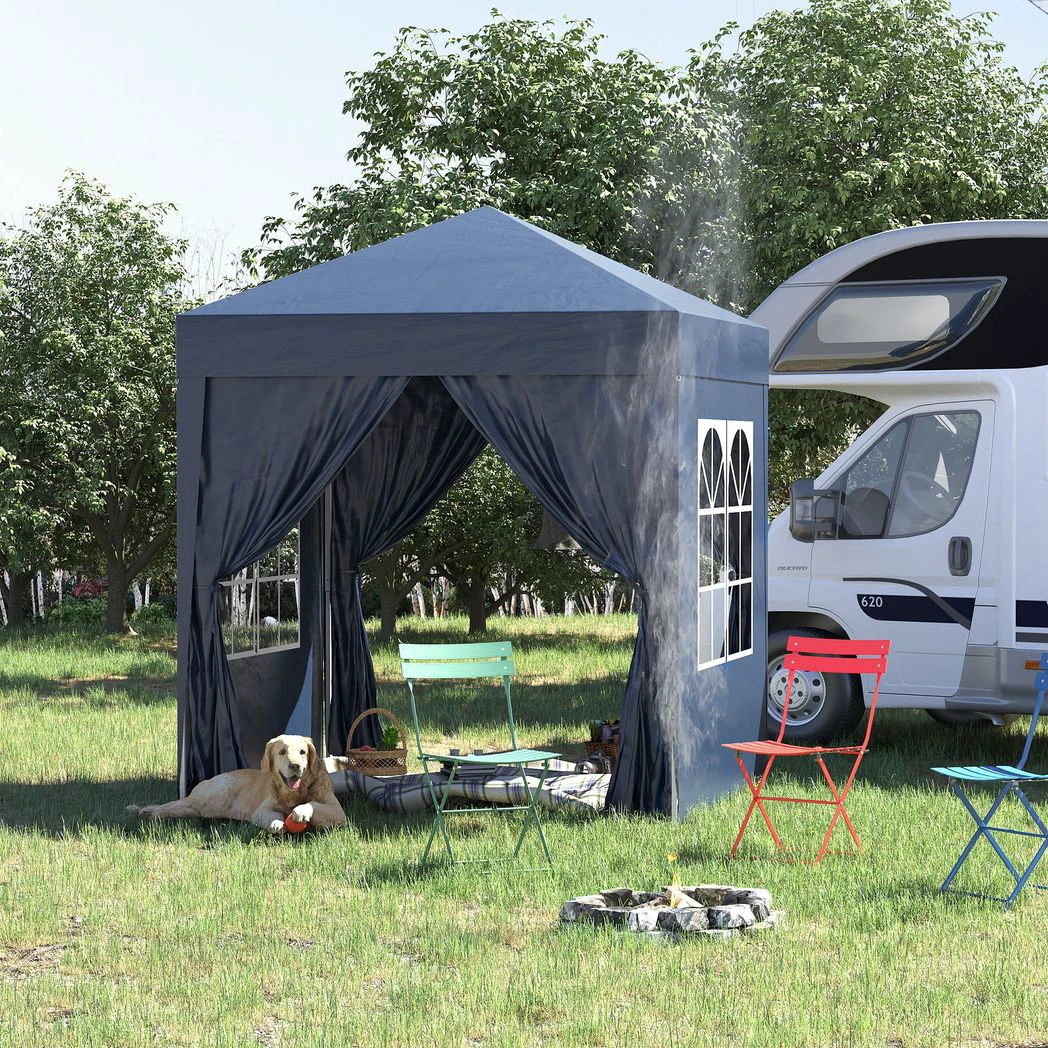2x2m Garden Pop Up Gazebo Marquee Party Tent Wedding Awning Canopy by Outsunny