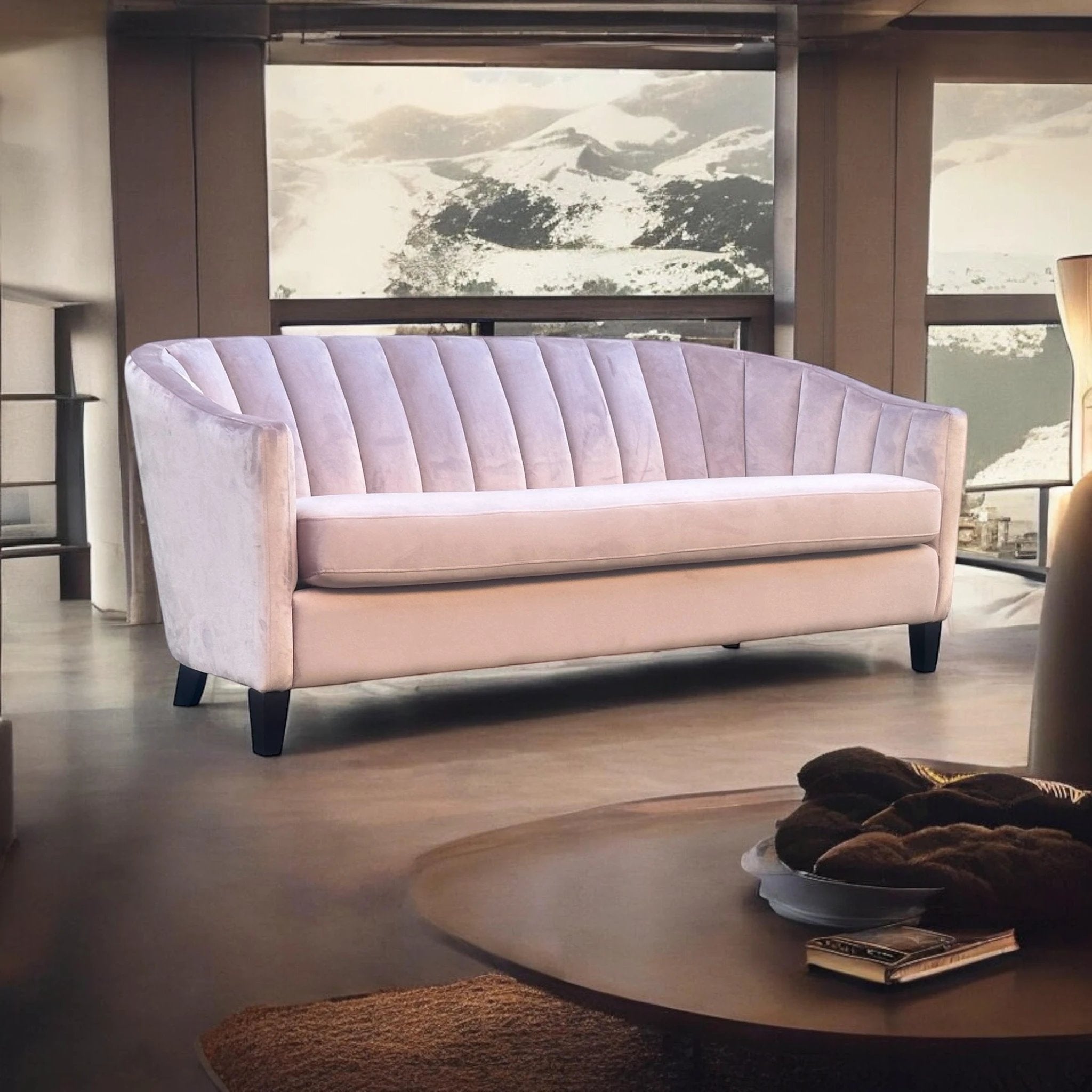 Lux Sofa 189cm Velvet Upholstery Living Room Decor by MSL