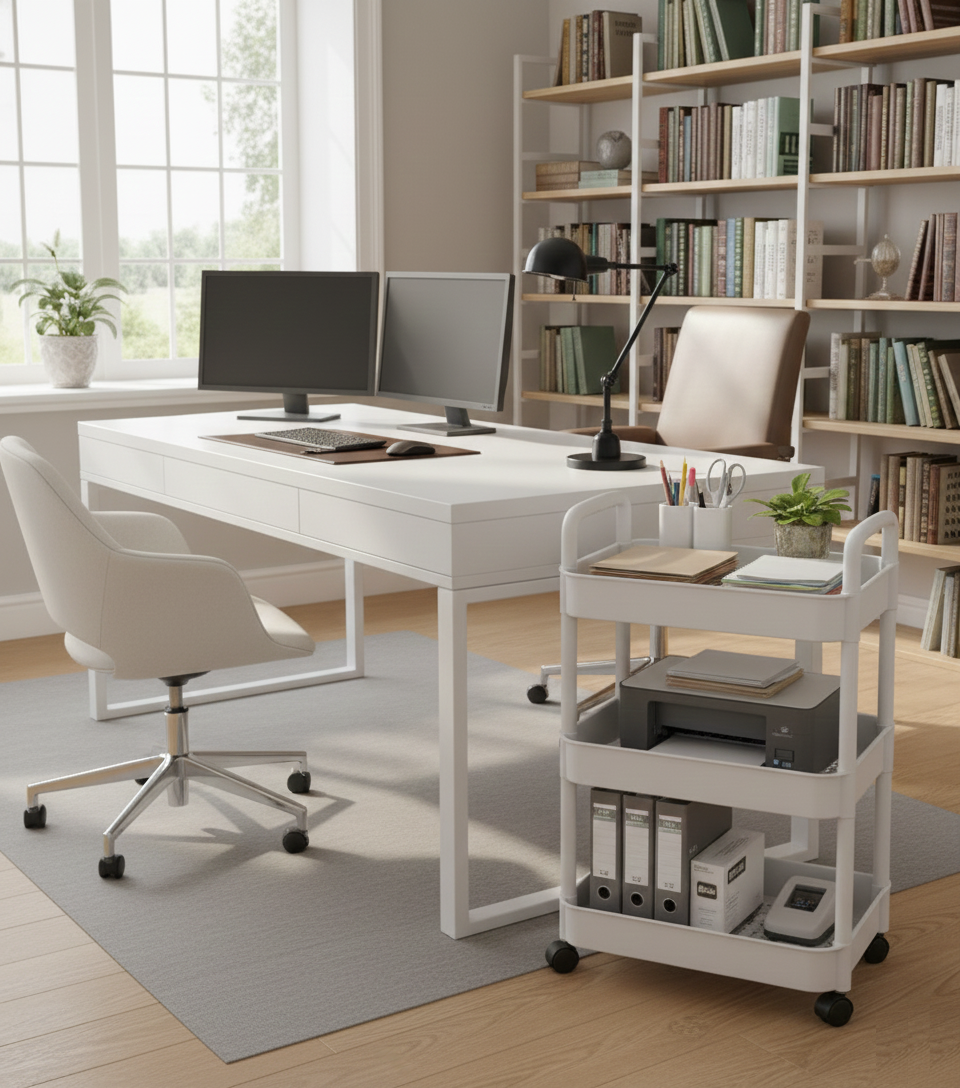 3 Tier Multi-Purpose Rolling Trolley - from Avilo