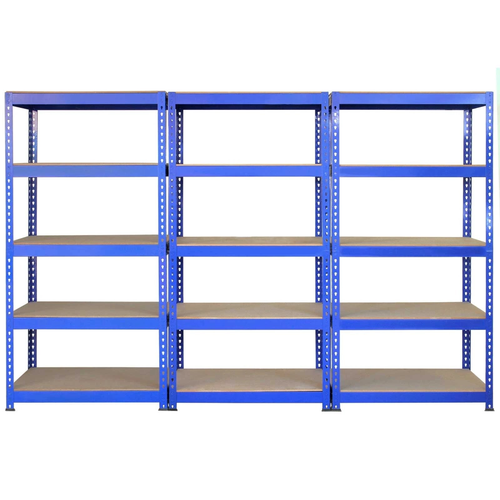 3 x Q-Rax Blue 120 x 50 x 180cm & 2 x Racking Blue 90 x 50 x 180cm by Monster Shop
