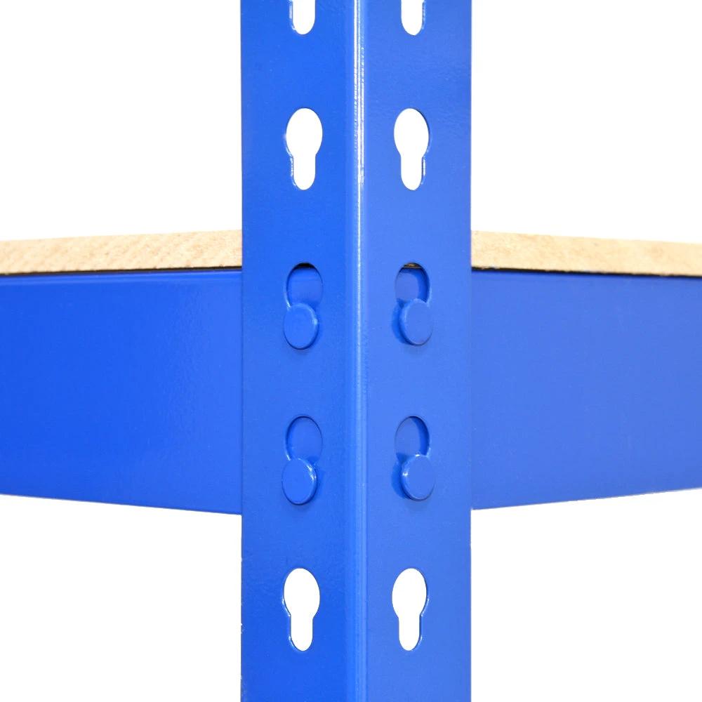 Monster Shop Q-Rax Blue Metal Shelving Units - 120cm x 180cm x 50cm -