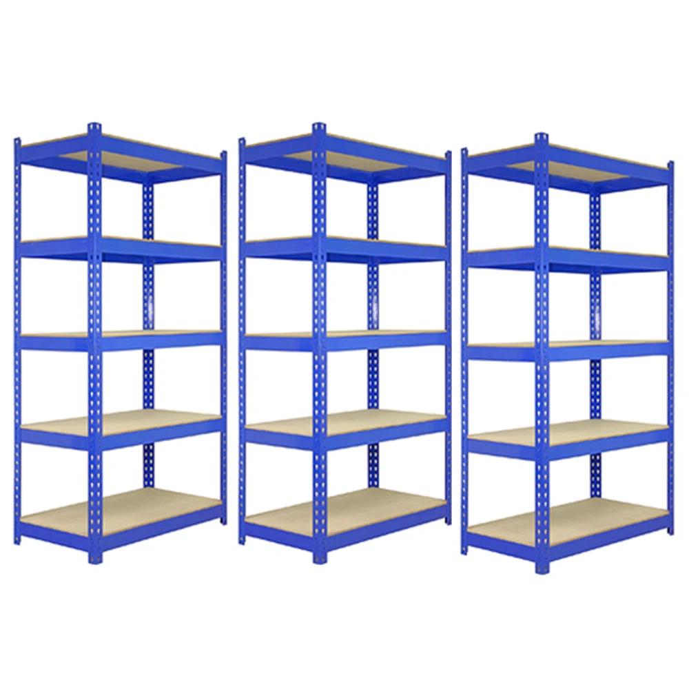 3 x Q-Rax Blue Metal Racking Units 120 x 50 x 180cm by Monster Shop