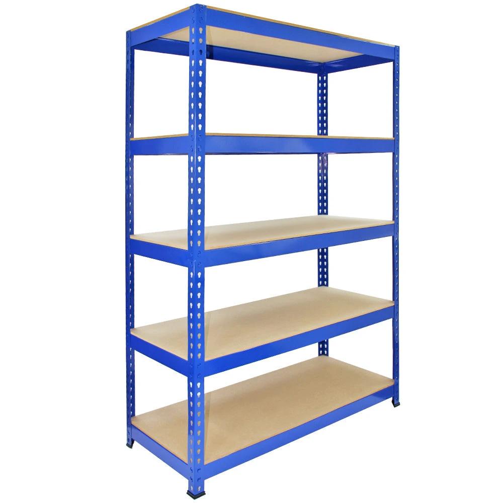 3 x Q-Rax Blue Metal Racking Units 120 x 50 x 180cm by Monster Shop
