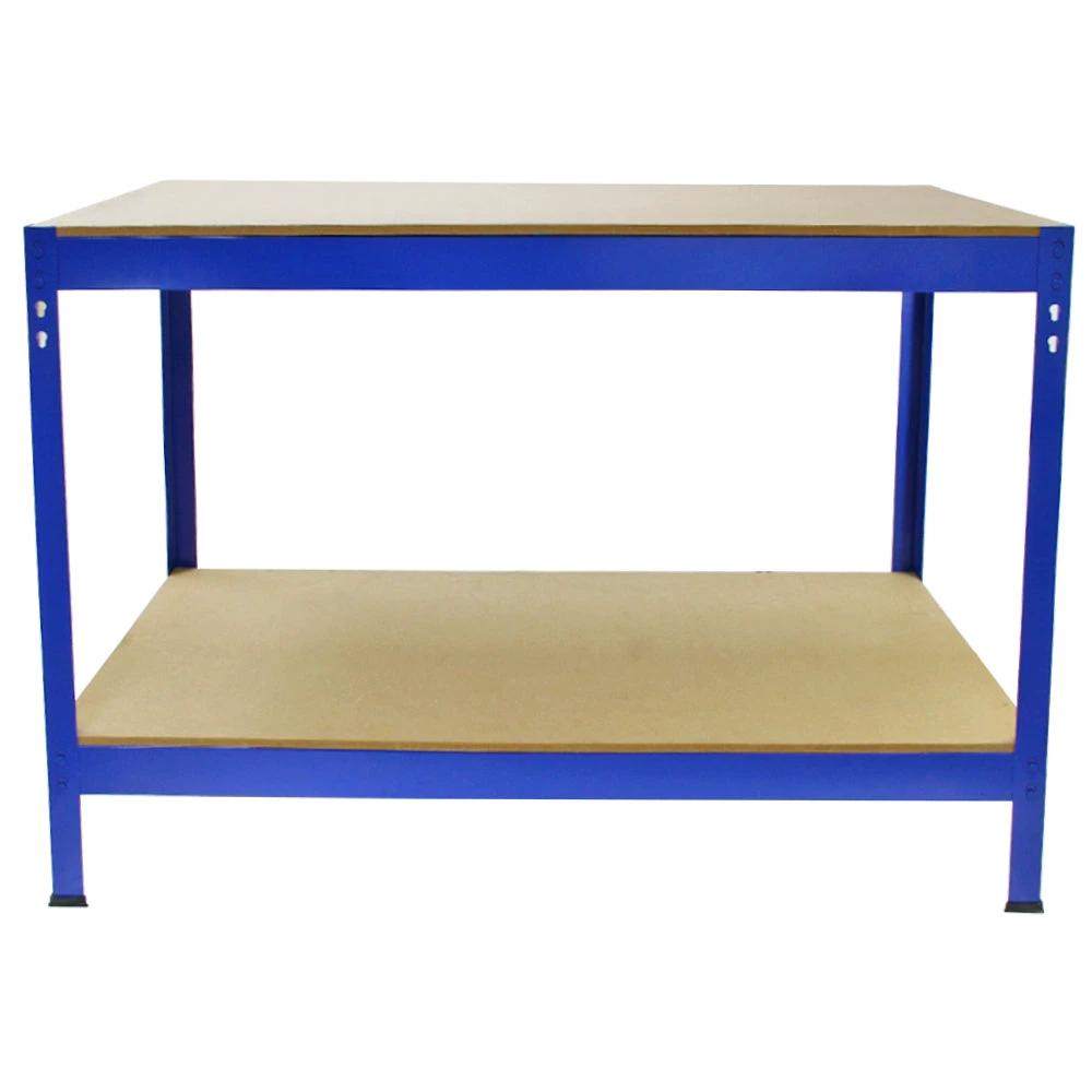 Monster Racking: 3 T-Rax Storage Shelving Units & 120cm Q-Rax Workbench by Monster Shop