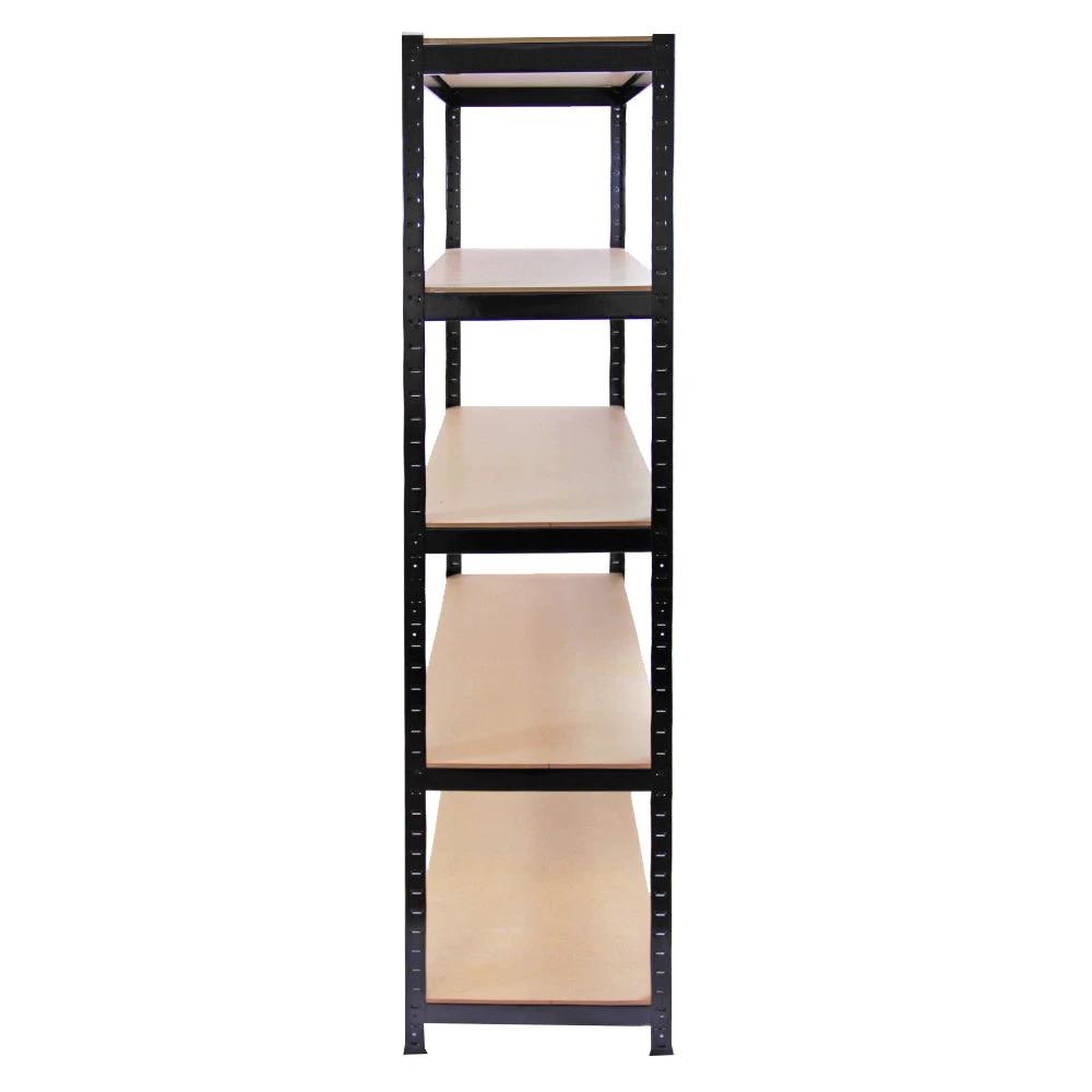 Monster Racking T-Rax Warehouse & Garage Metal Shelving, Black, 90cm W, 45cm D, Set of 5 by Monster Shop