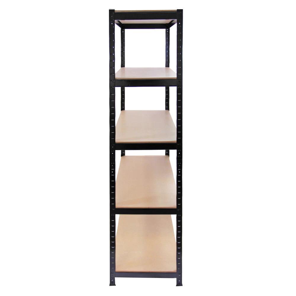 Monster Shop Monster Racking T-Rax Metal Storage Shelves, Black, 90cm W, 45cm D -