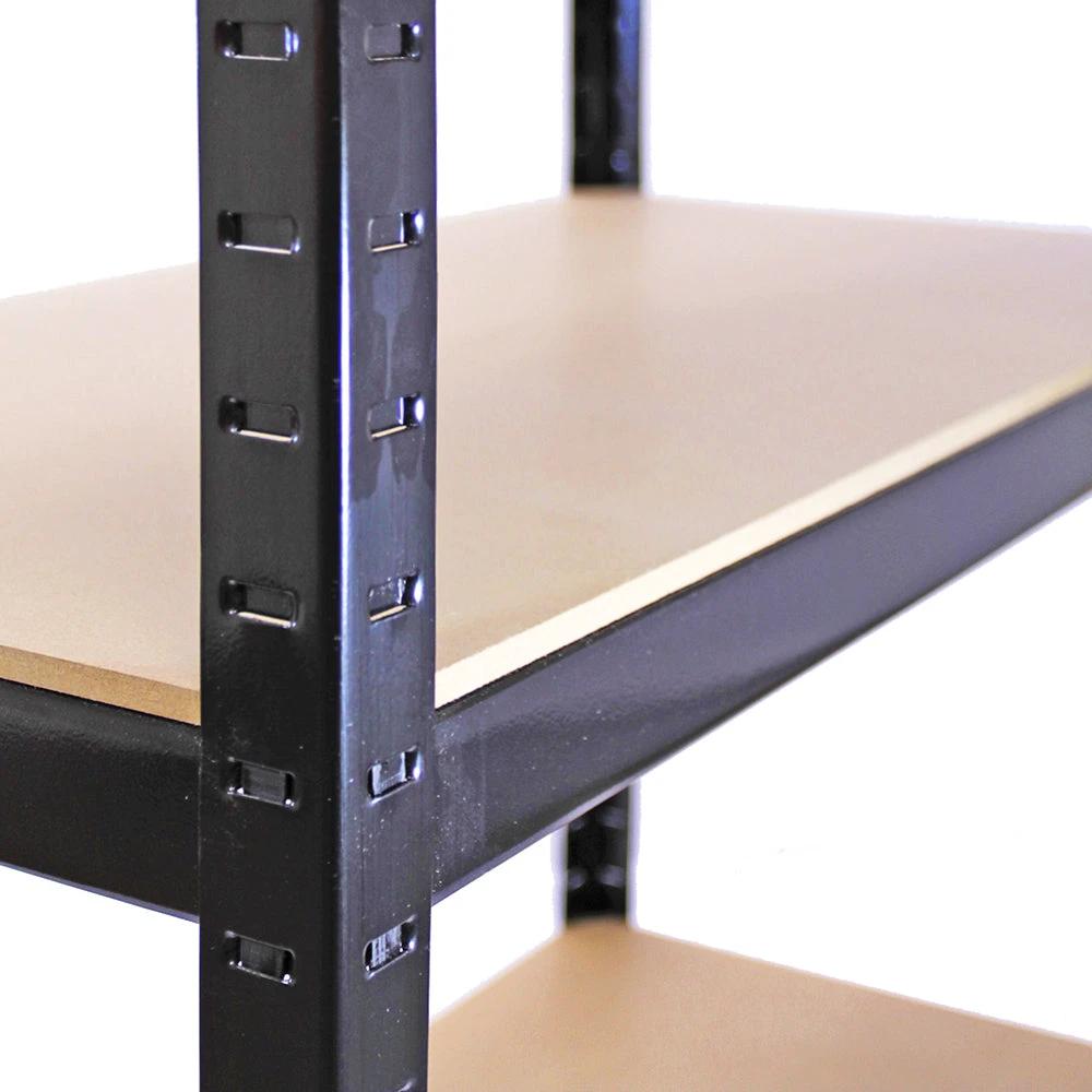 Monster Shop Monster Racking T-Rax Metal Storage Shelves, Black, 90cm W, 45cm D -