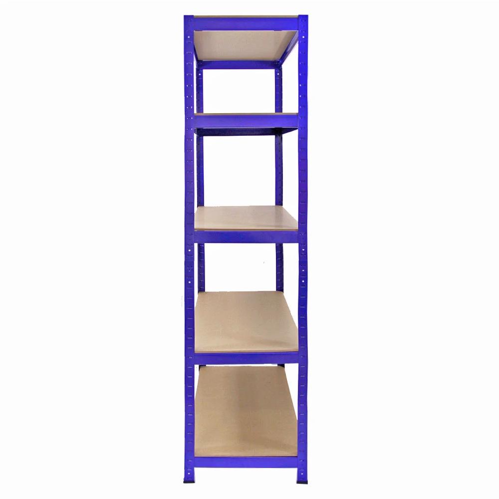 Monster Racking T-Rax Corner Shelving Unit & 4x 90cm Garage Storage Bays, Blue by Monster Shop