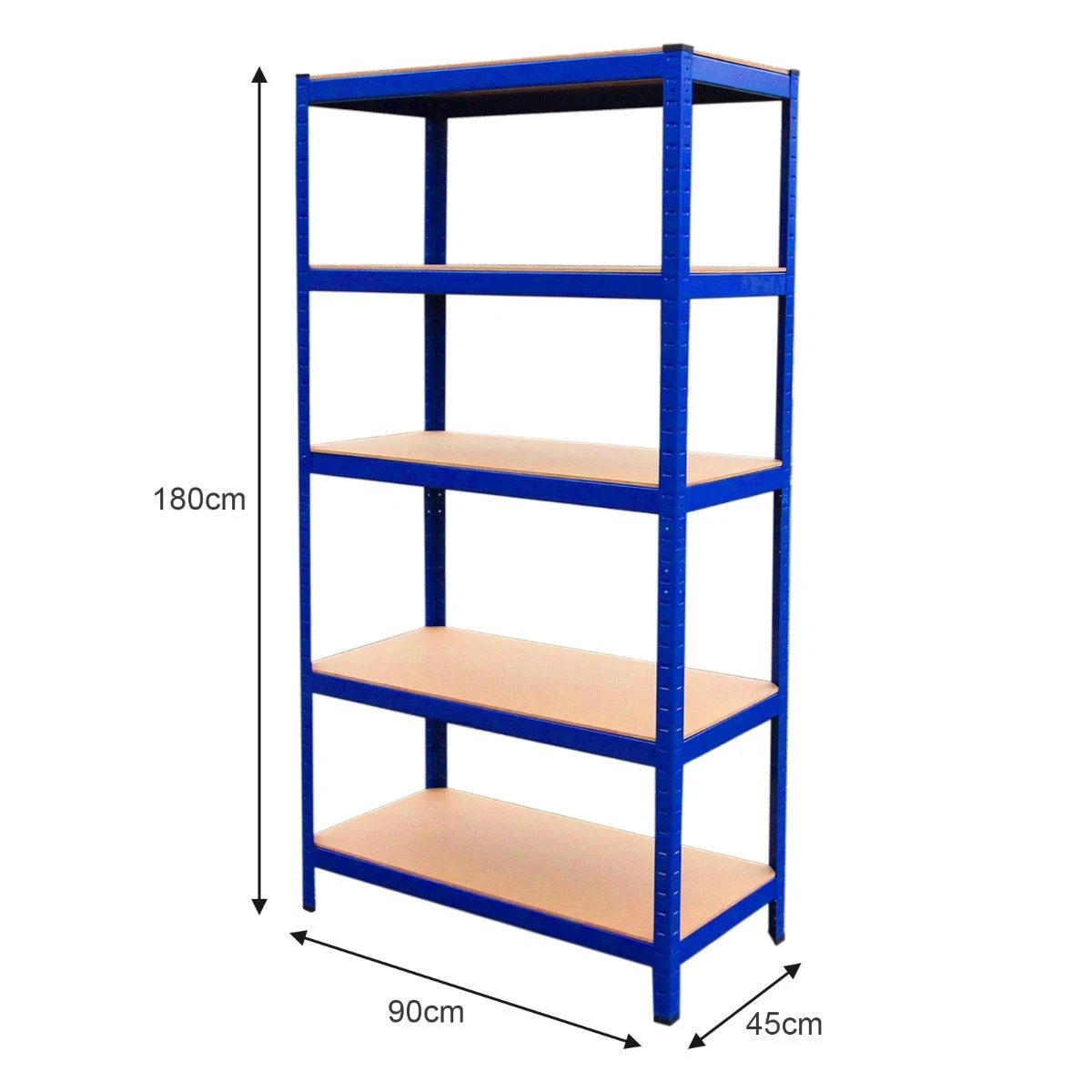 Monster Shop 9 x T-Rax Blue Metal Racking Units 90cm x 45cm x 180cm -